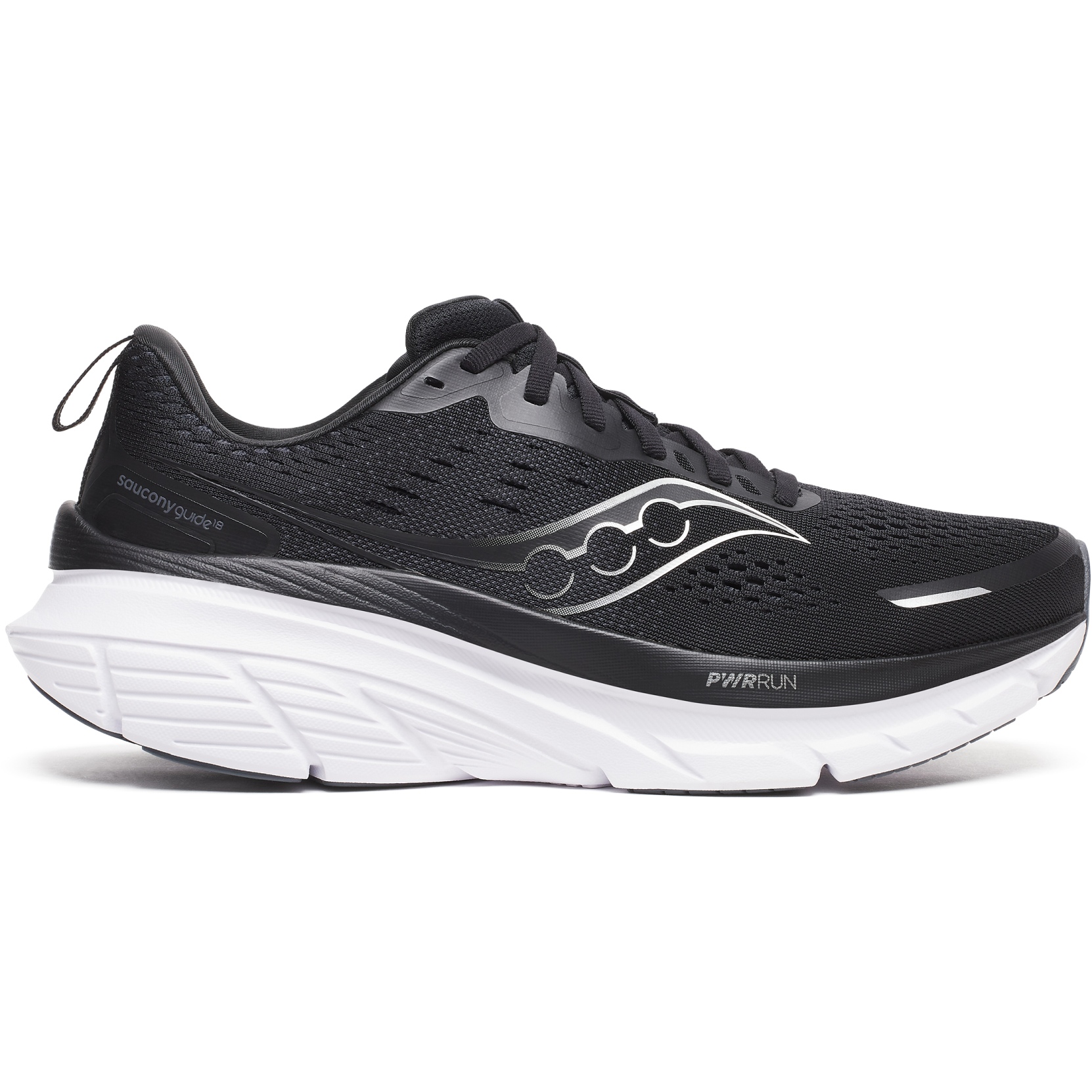 Produktbild von Saucony Guide 18 Laufschuhe Herren - schwarz/weiß