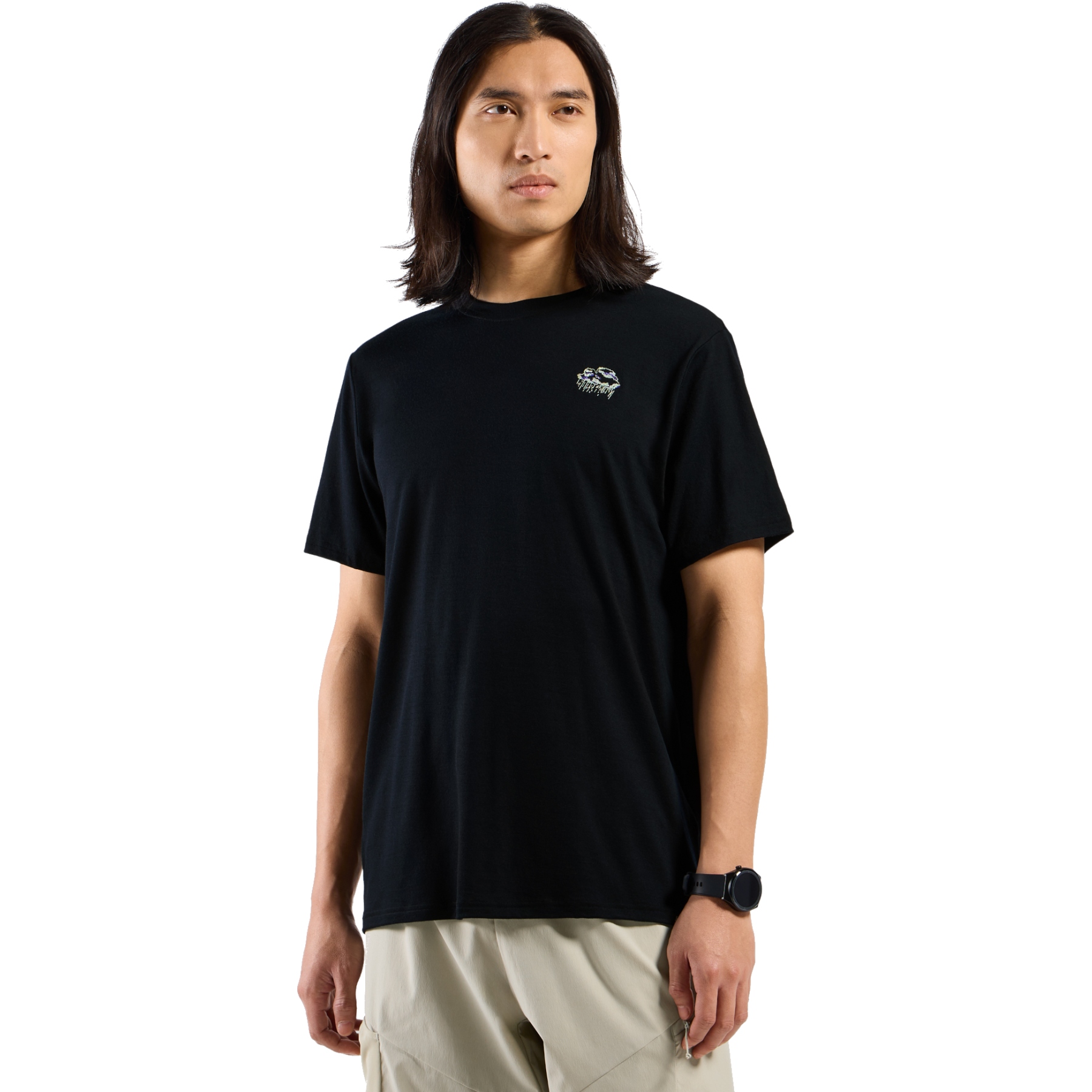 Immagine di Odlo Maglietta Uomo - Ascent Merino 160 Raincloud - nero