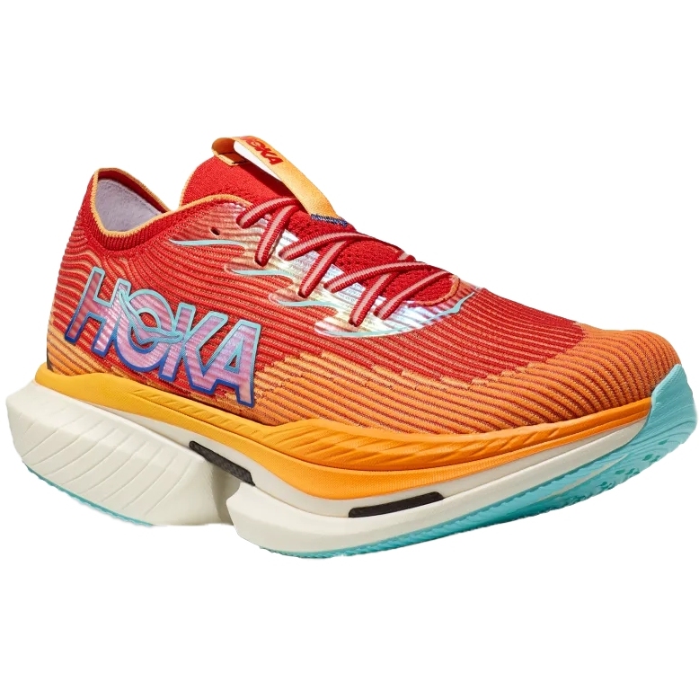 Image of Hoka Cielo X 1 Running Shoes Unisex - cerise / solar flare