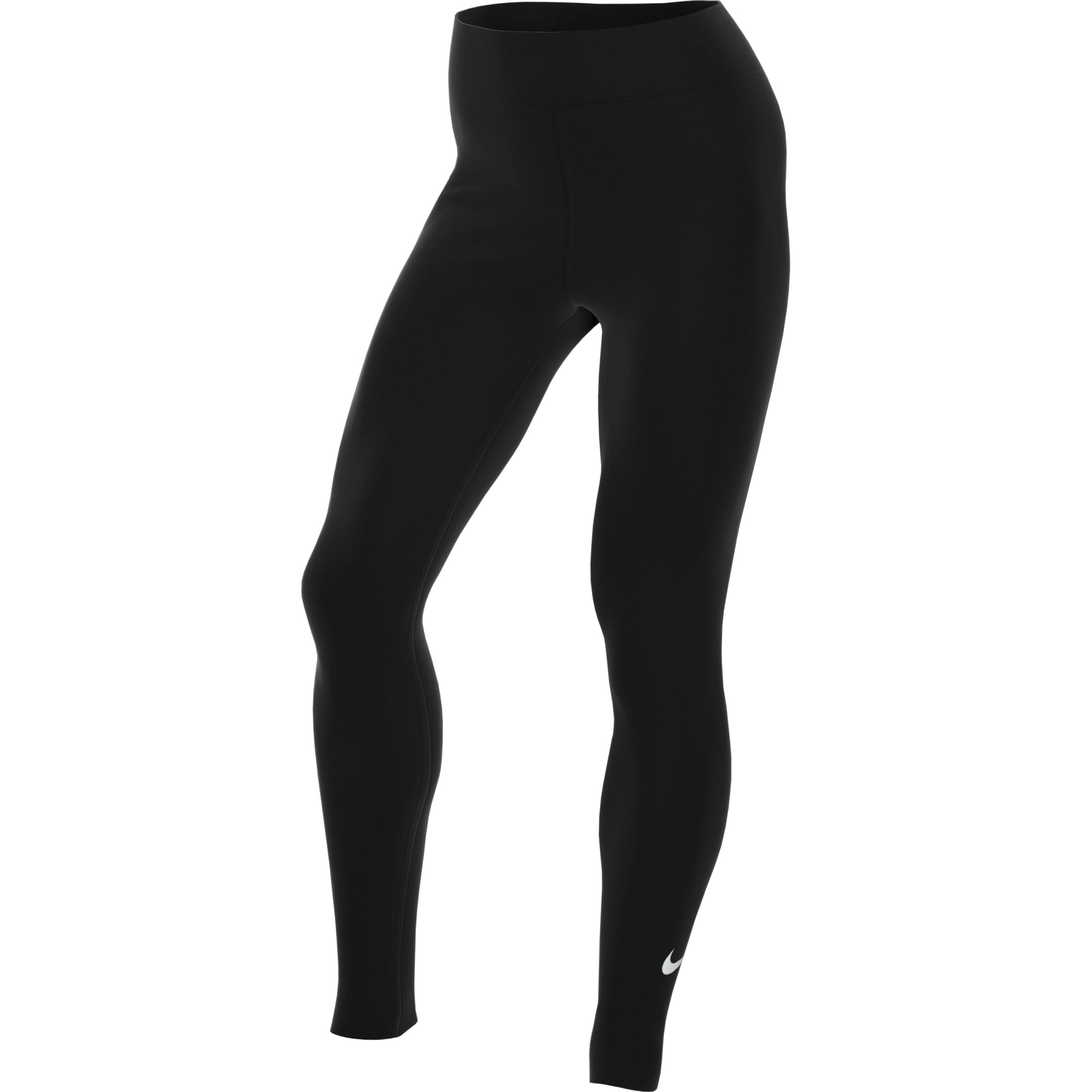 Image of Nike One Mid-Rise Leggings Women - black/white DD0252-010