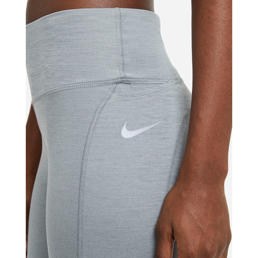 Nike Epic Fast Mid-Rise Running Tights Women - smoke  grey/heather/reflective silver CZ9240-084