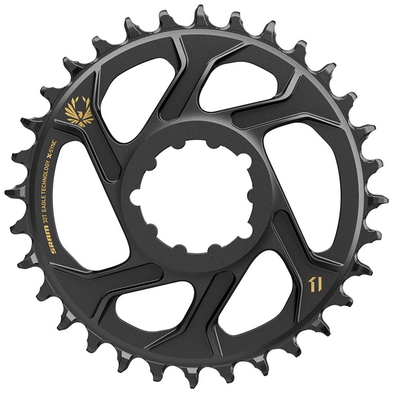 Picture of SRAM Eagle X-SYNC 2 Direct Mount Chainring - 6mm Offset - gold