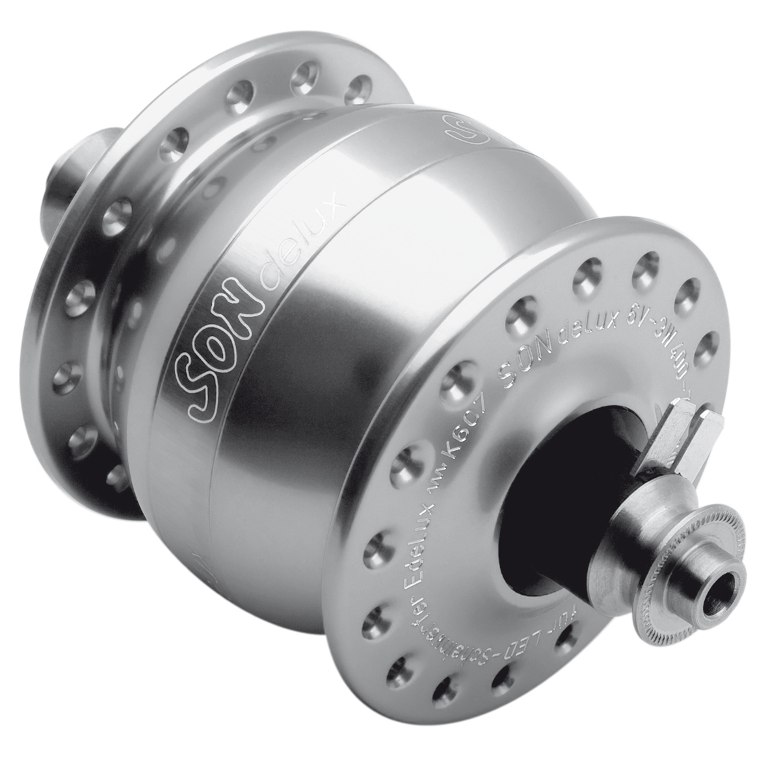 Picture of SON delux Hub Dynamo - QR - silver anodized
