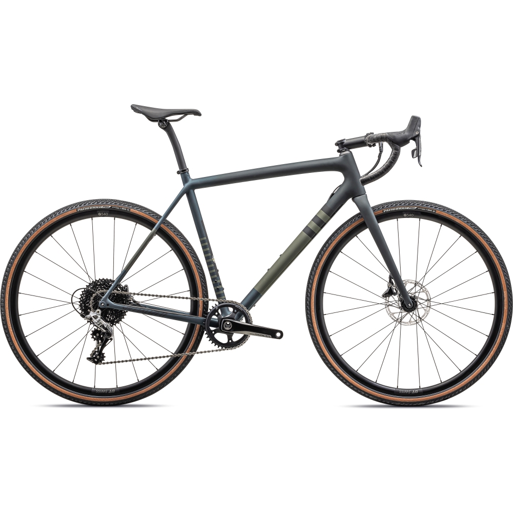 Picture of Specialized CRUX COMP - Carbon Gravel Bike - 2023 - satin forest green / metallic deep lake