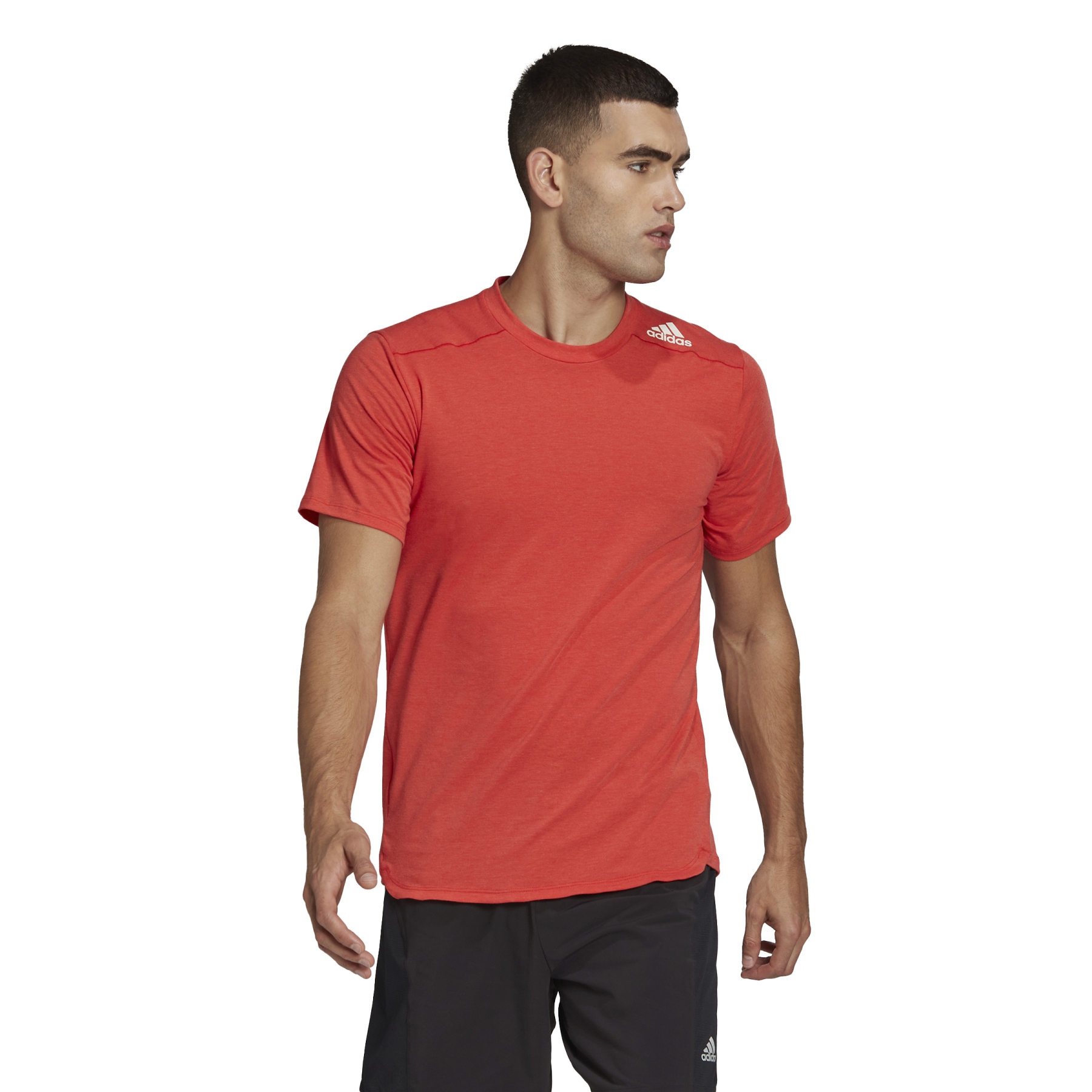 Image of adidas Men's Designed for Training Tee - vivid red HB9197