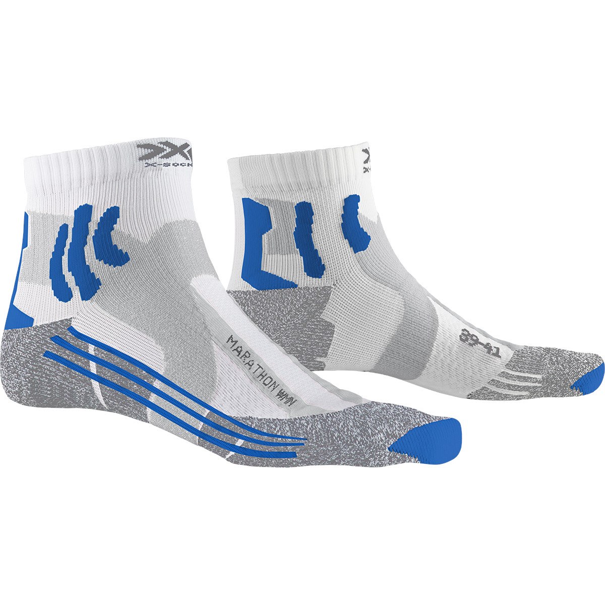 Picture of X-Socks Marathon Women&#039;s Running Socks - white/twyce blue/grey melange