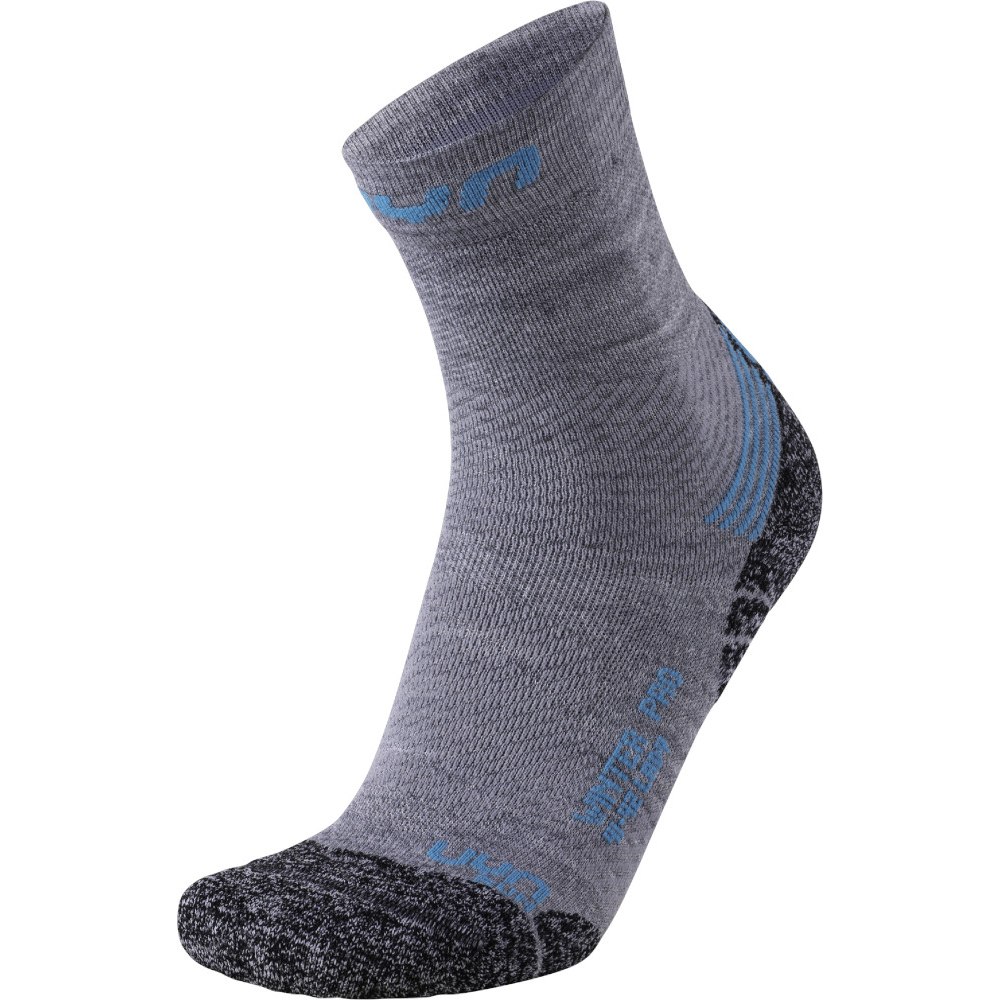 Produktbild von UYN Running Winter Pro Run Socken Damen - Light Grey/Turquoise