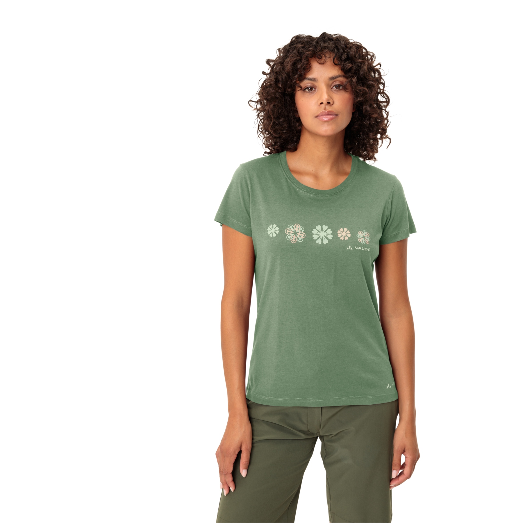 Picture of Vaude Cyclist T-Shirt V Women - willow green uni
