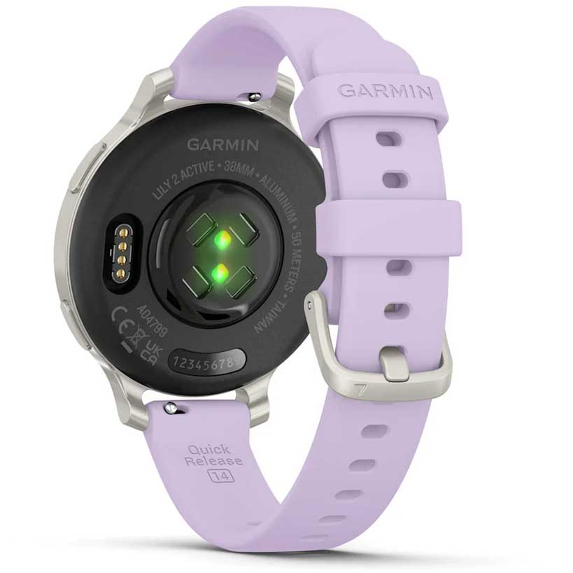 Garmin Lily Active GPS Smartwatch silver/purple jasmine BIKE24