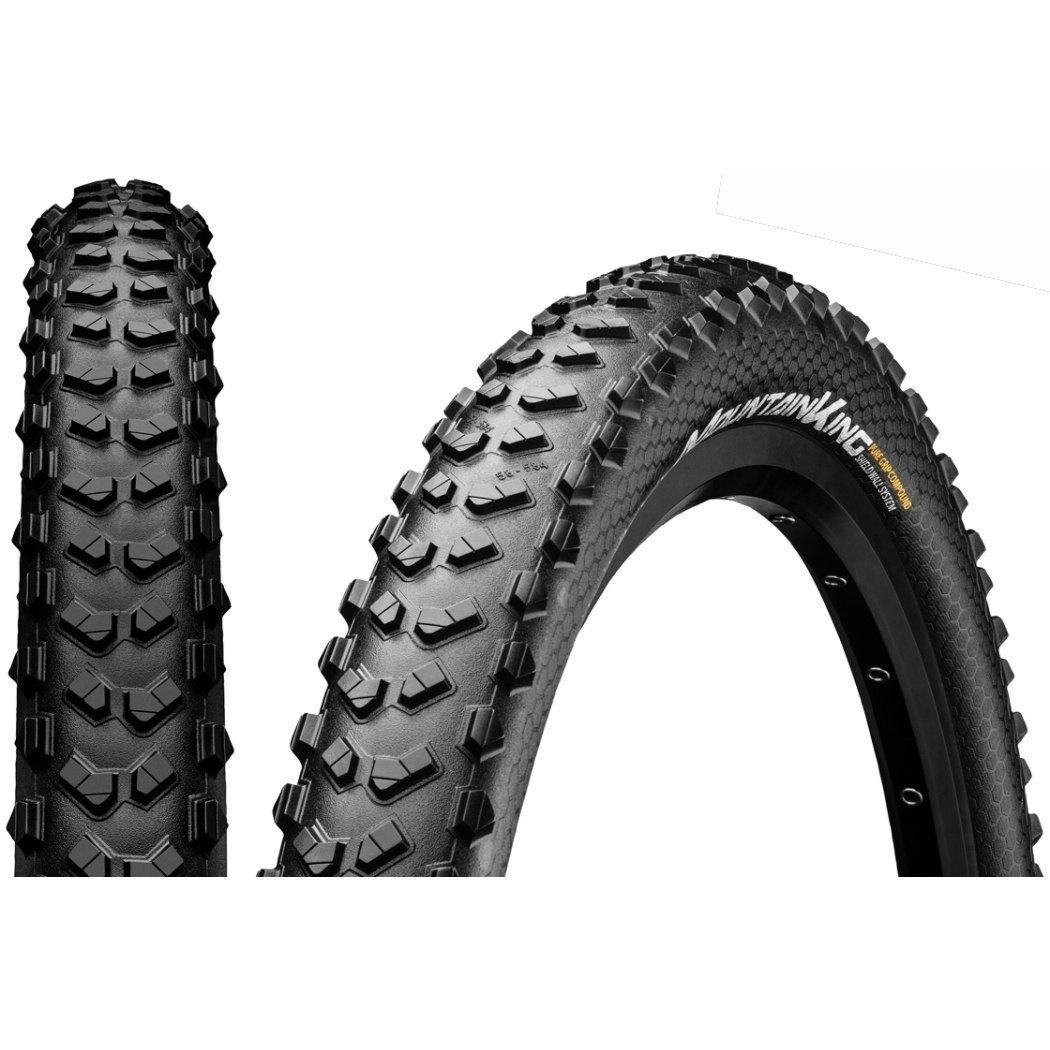 Image of Continental Mountain King ShieldWall MTB Folding Tire 27.5x2.8 Inch - black