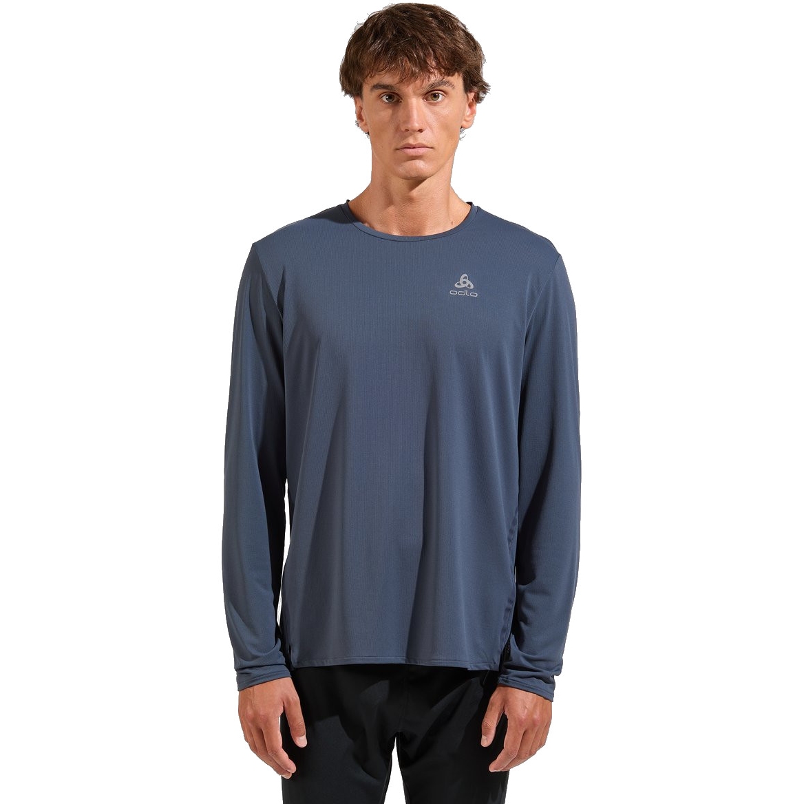 Picture of Odlo Zeroweight Chill-Tec Long Sleeve T-Shirt Men - india ink