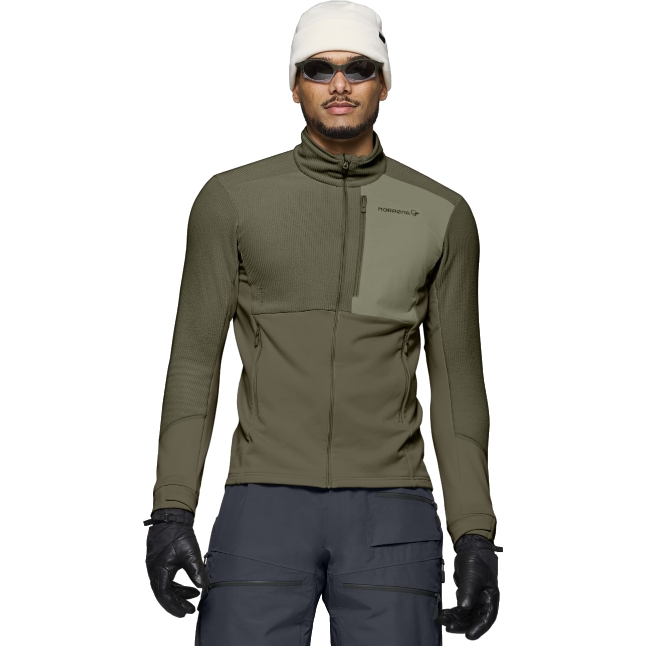 Norrona lofoten warm2 Jacket Men - Olive Night/Deep Lichen Green