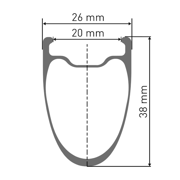 Produktbild von DT Swiss ARC 1400 DICUT db 38 Vorderrad - 28&quot; | Carbon | Clincher | Centerlock - 12x100mm - schwarz