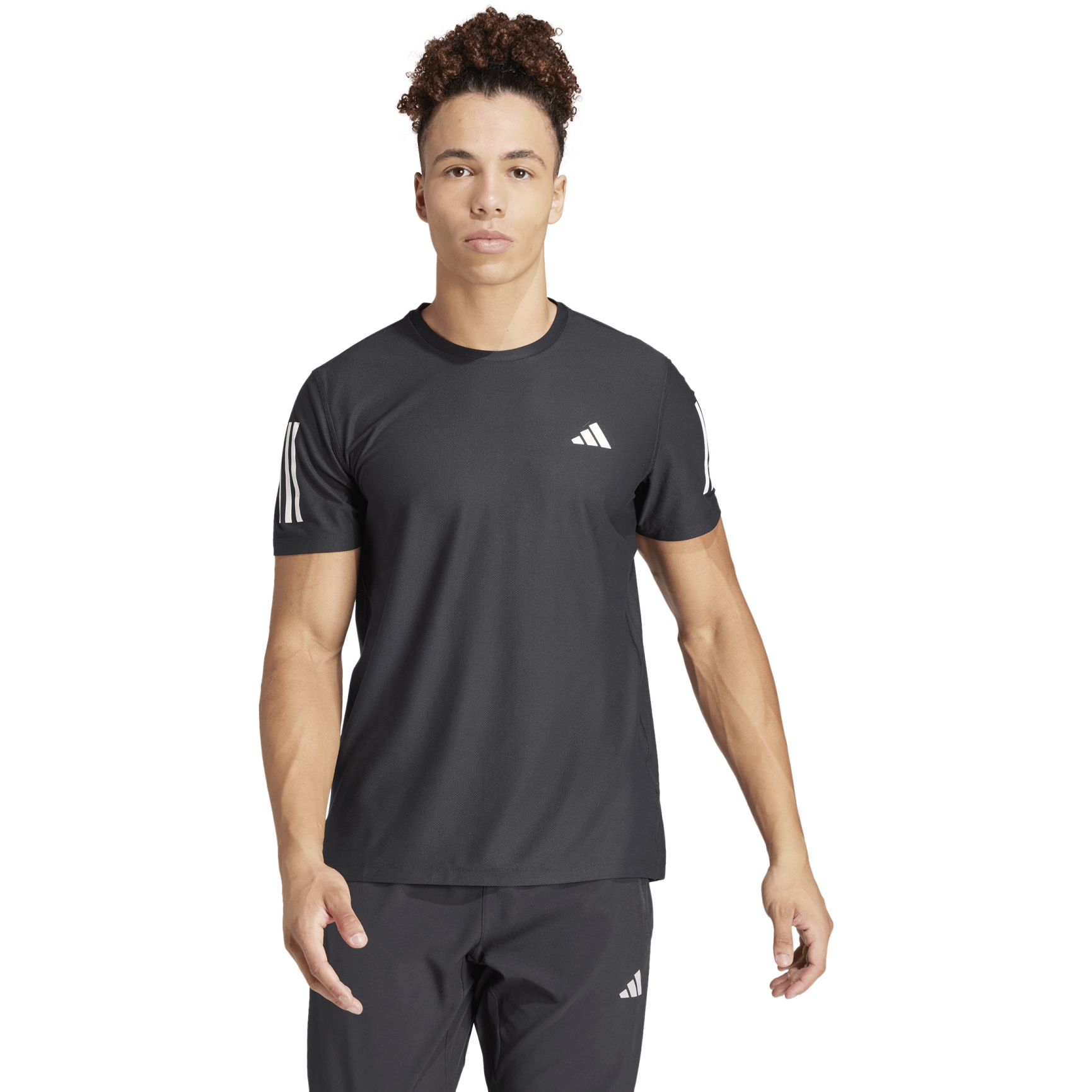 Produktbild von adidas Own The Run Laufshirt Herren - schwarz IN1500