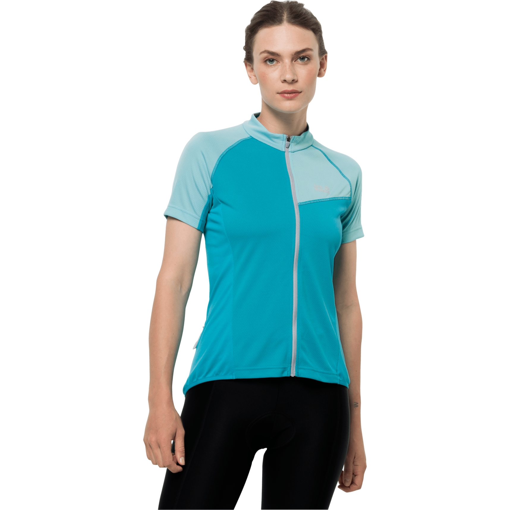 Produktbild von Jack Wolfskin Tourer Fullzip Fahrradtrikot Damen - dark aqua