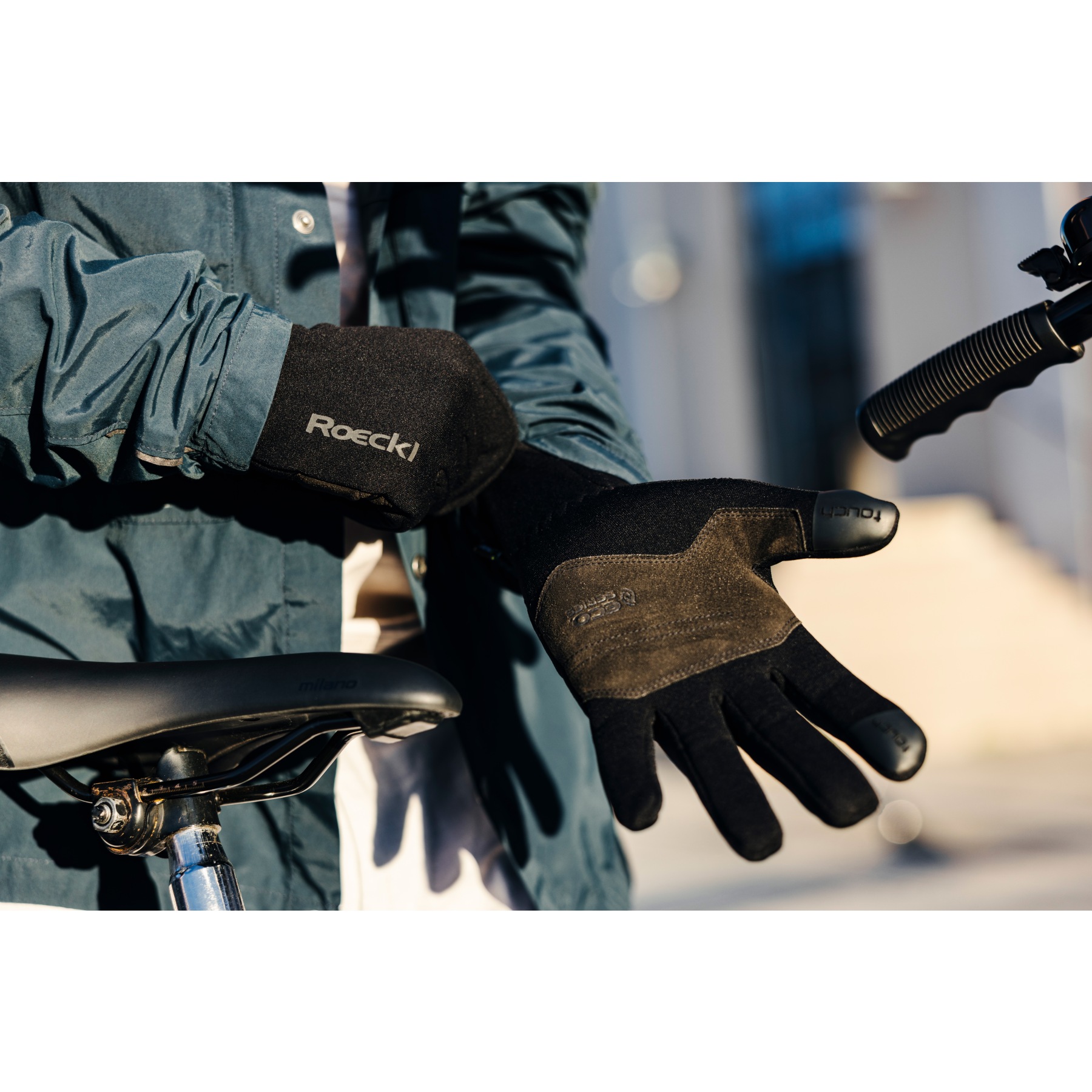 Roeckl Parlan Guanti Invernali Uomo | Caldi E Touchscreen | Con Elementi Riflettenti
