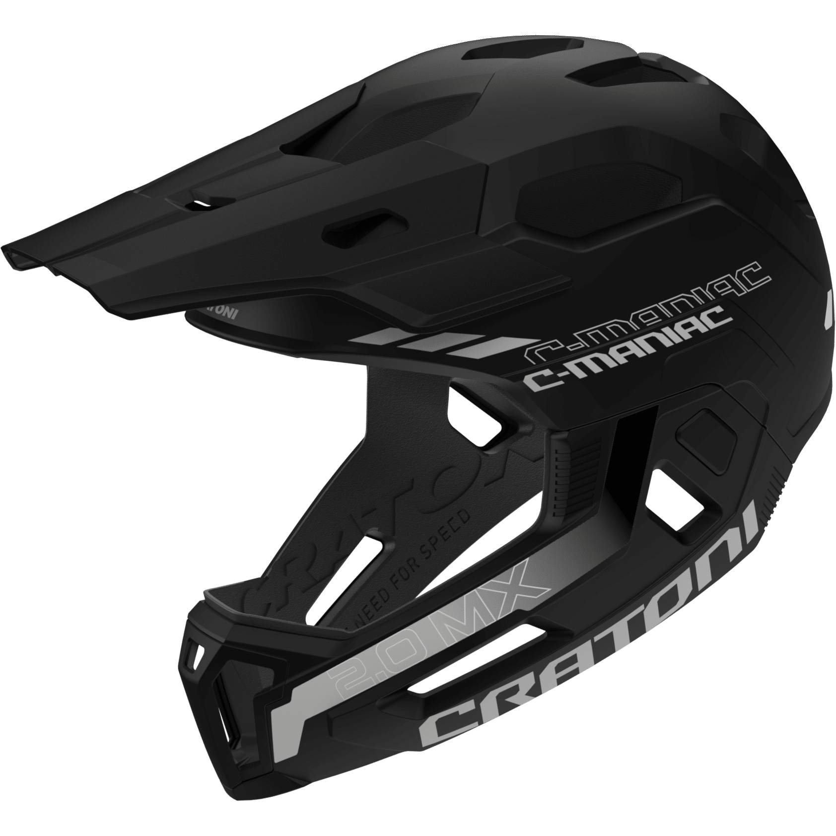Produktbild von CRATONI C-Maniac 2.0 MX Fullface Helm - black matt