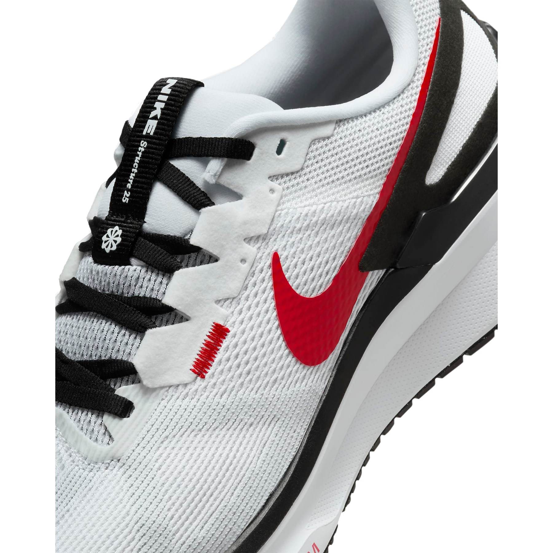 Nike Structure 25 Laufschuhe Herren white fire red black lite smoke grey DJ7883 106