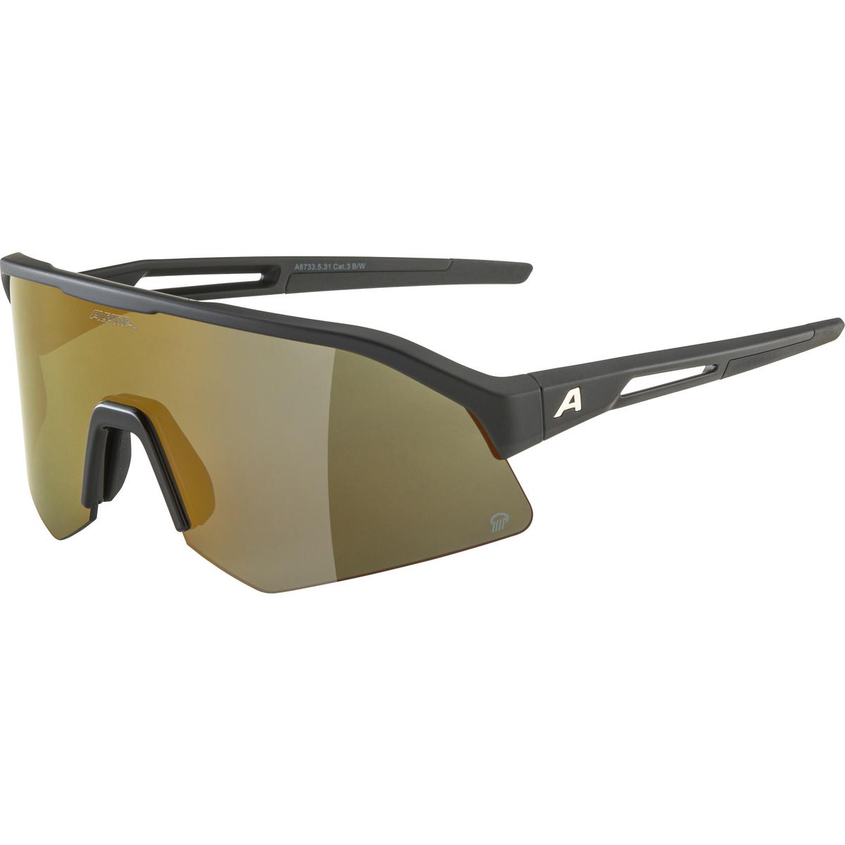 Picture of Alpina Sonic HR Q Glasses - black matt / mirror gold