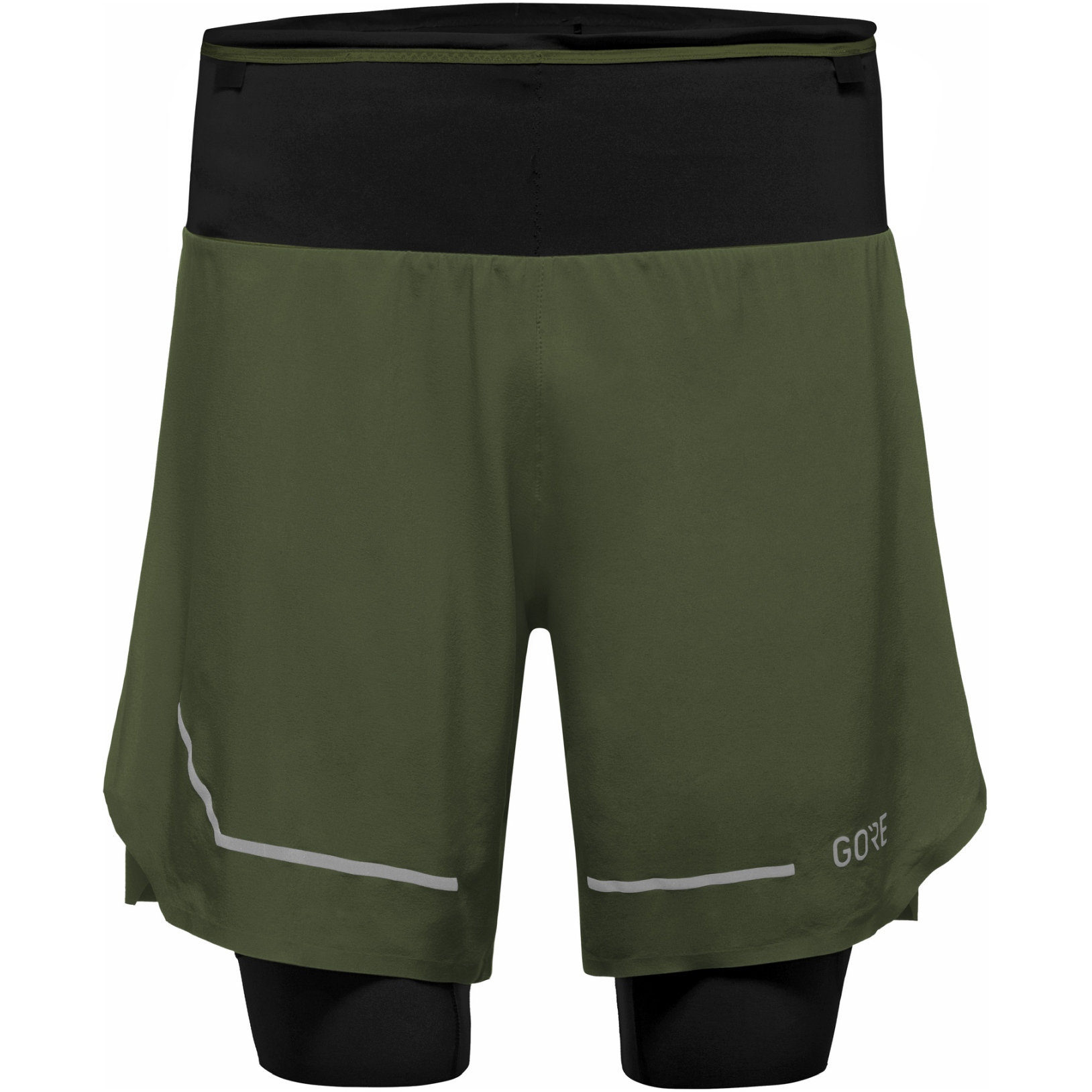 Foto de GOREWEAR Ultimate 2in1 Pantalones cortos de Correr - utility green BH00