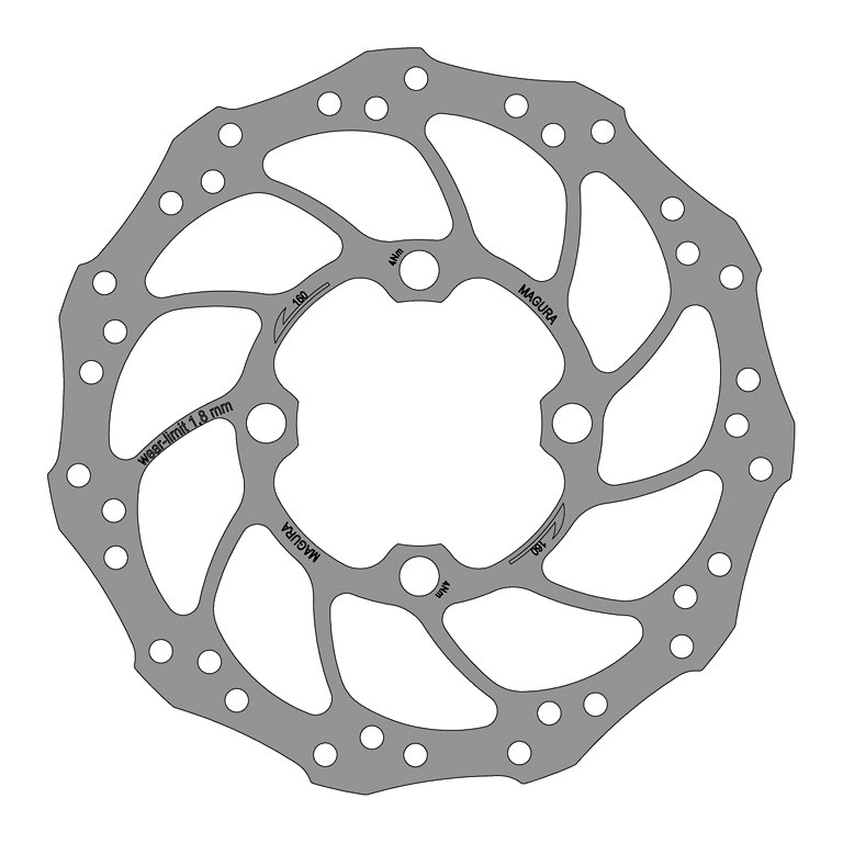 Picture of Magura Storm Disc Brake Rotor - 4-Bolt | for Rohloff Speedhub