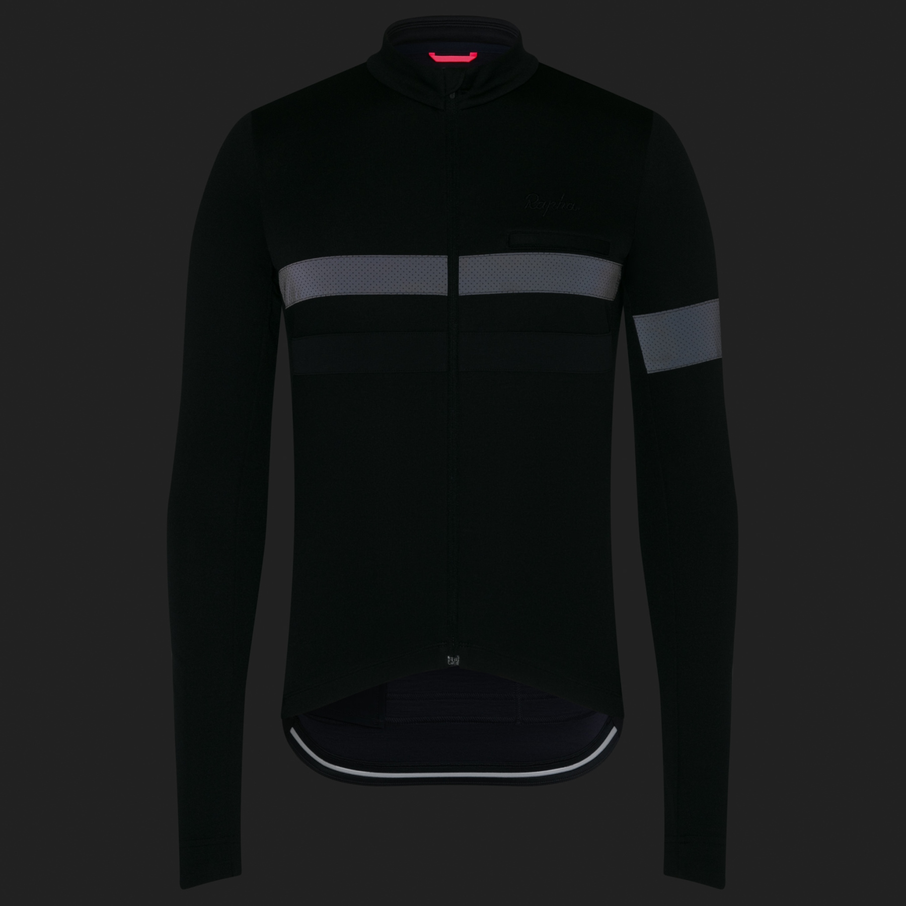 Rapha Brevet Long Sleeve Jersey Men - black/black | BIKE24