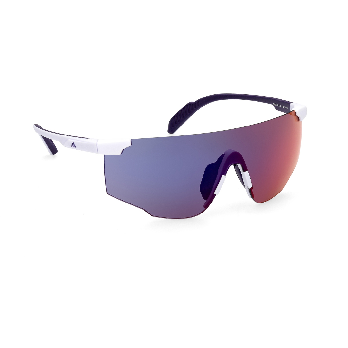 Picture of adidas Sp0031-H Injected Sport Sunglasses - White / Contrast Mirror Flash Violet/Fuxia