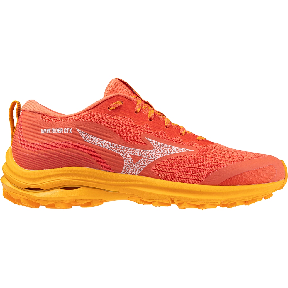 Mizuno Wave Rider GTX Running Shoes Women - Hot Coral