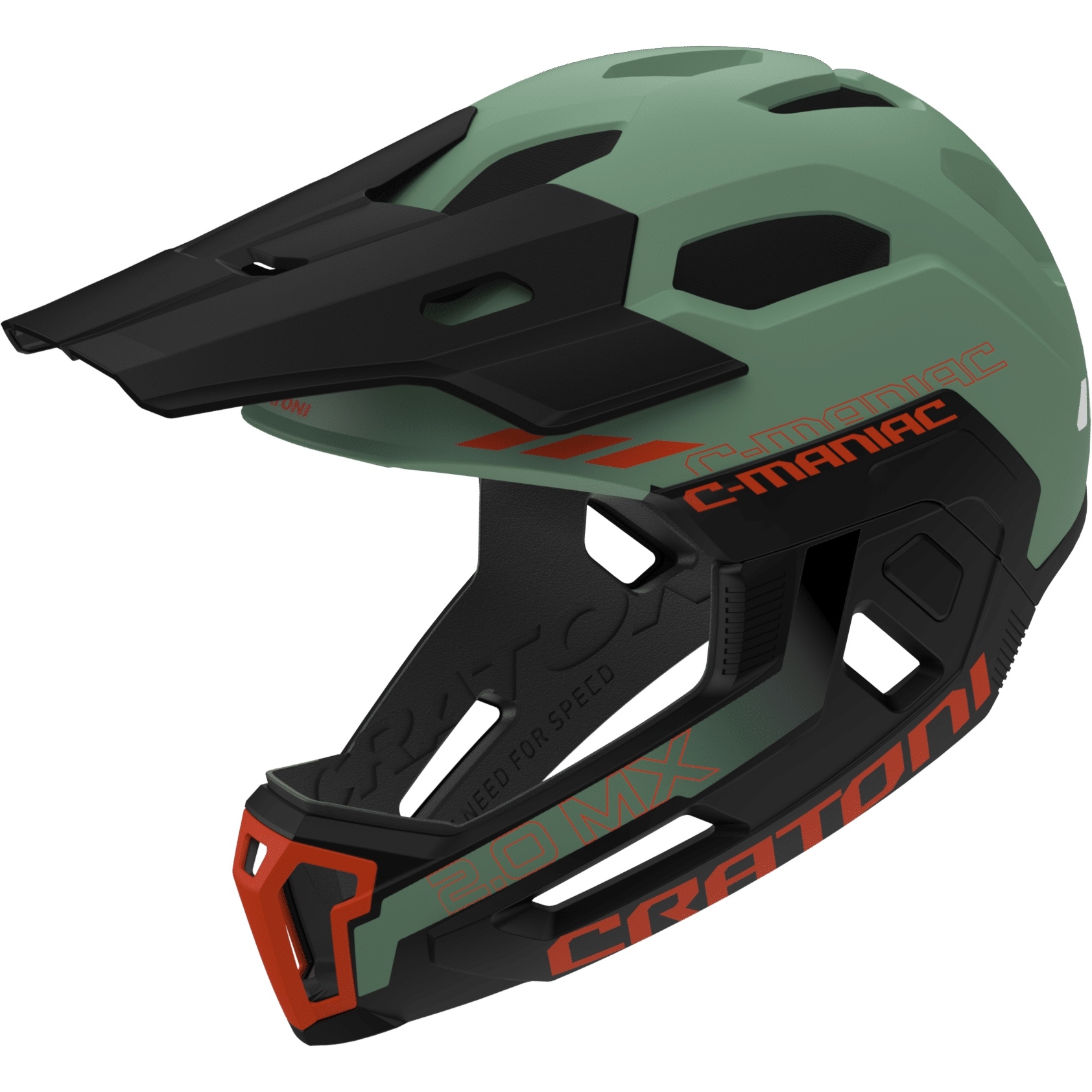 Bild von CRATONI C-Maniac 2.0 MX Fullface Helm - sage-grey matt