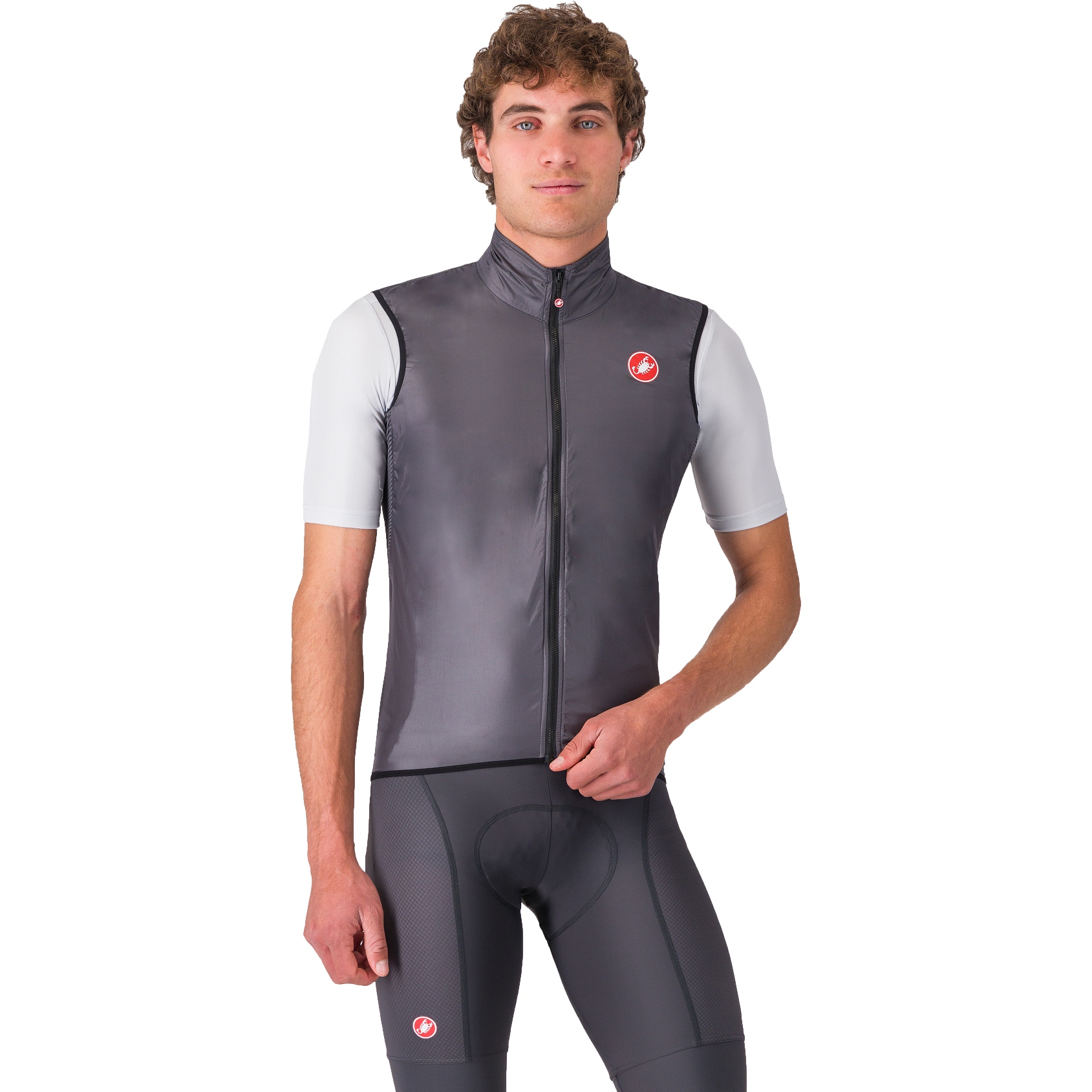 Castelli Aria Vest Men - dark grey 030 | BIKE24