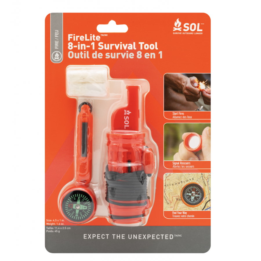 Image of SOL Fire Lite 8-In-1 Survival Tool