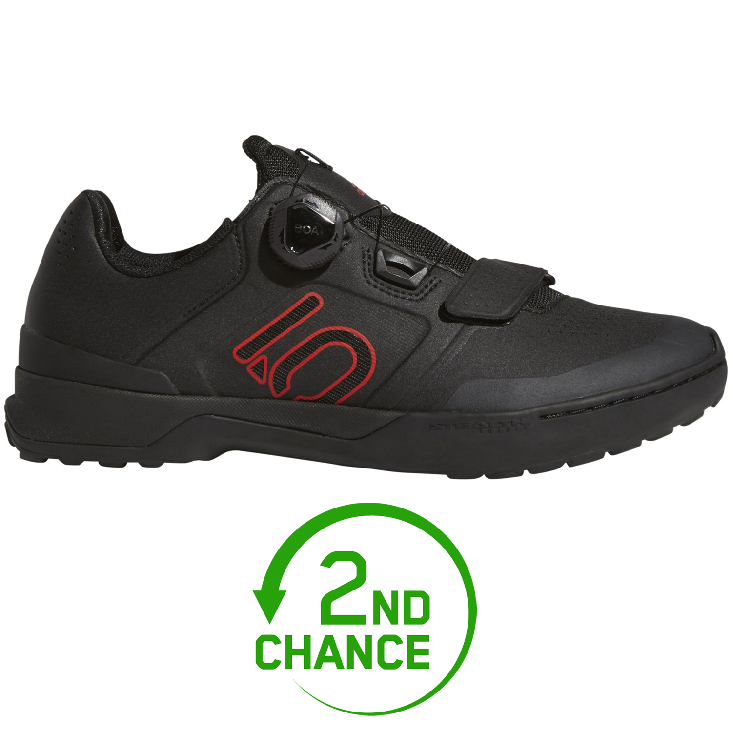 Picture of Five Ten Kestrel Pro Boa Mountainbiking Shoes - Core Black / Red - 2nd Choice