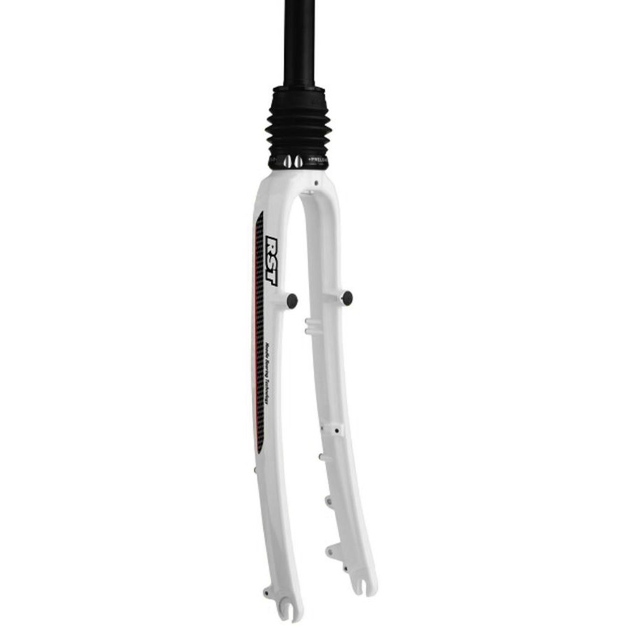 Image of RST Single Shock M7-T 28" Fork - 30mm - 1 1/8" - Canti/Disc - QR - white