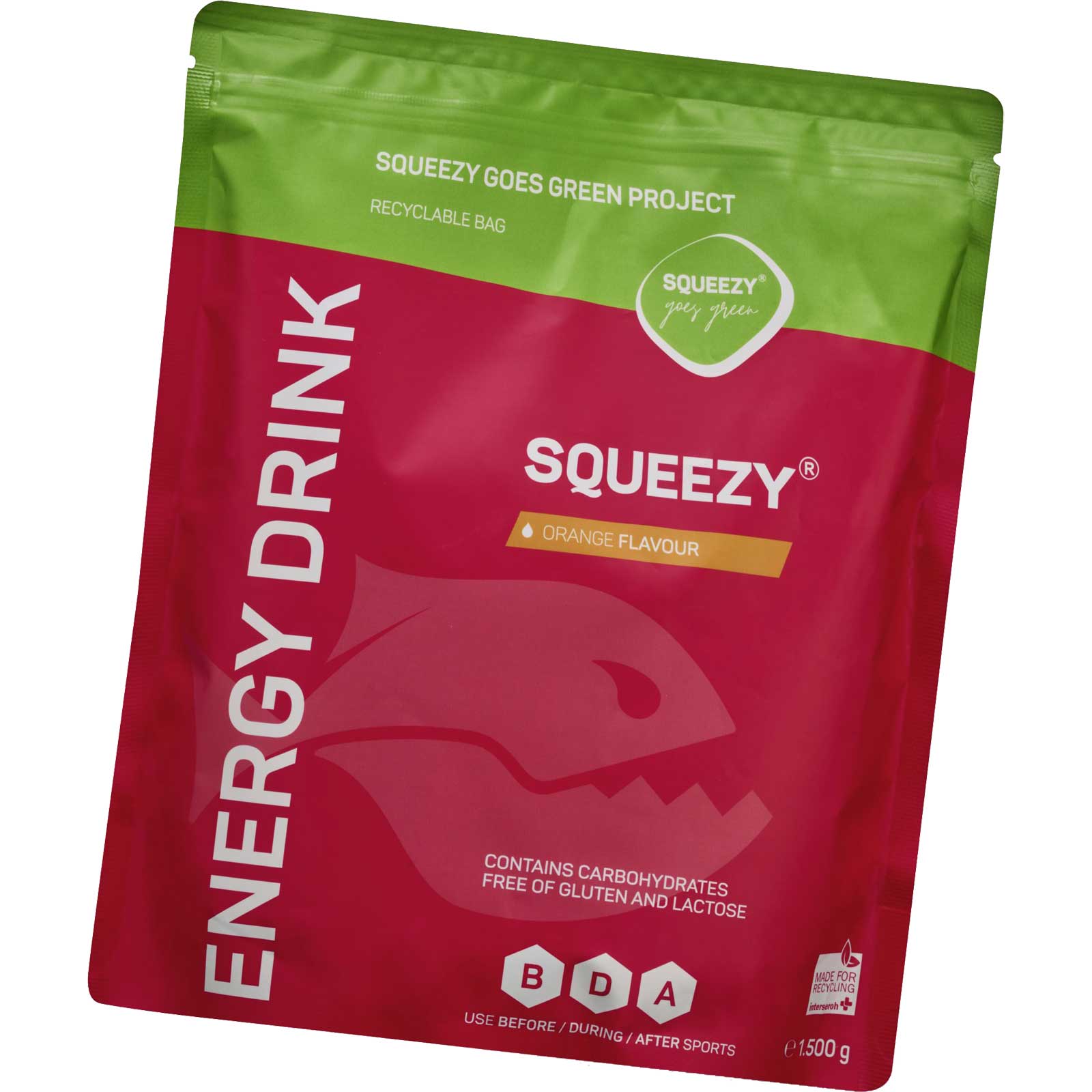 Kuva tuotteesta Squeezy Energy Drink - Carbohydrate Beverage Powder - 1500g