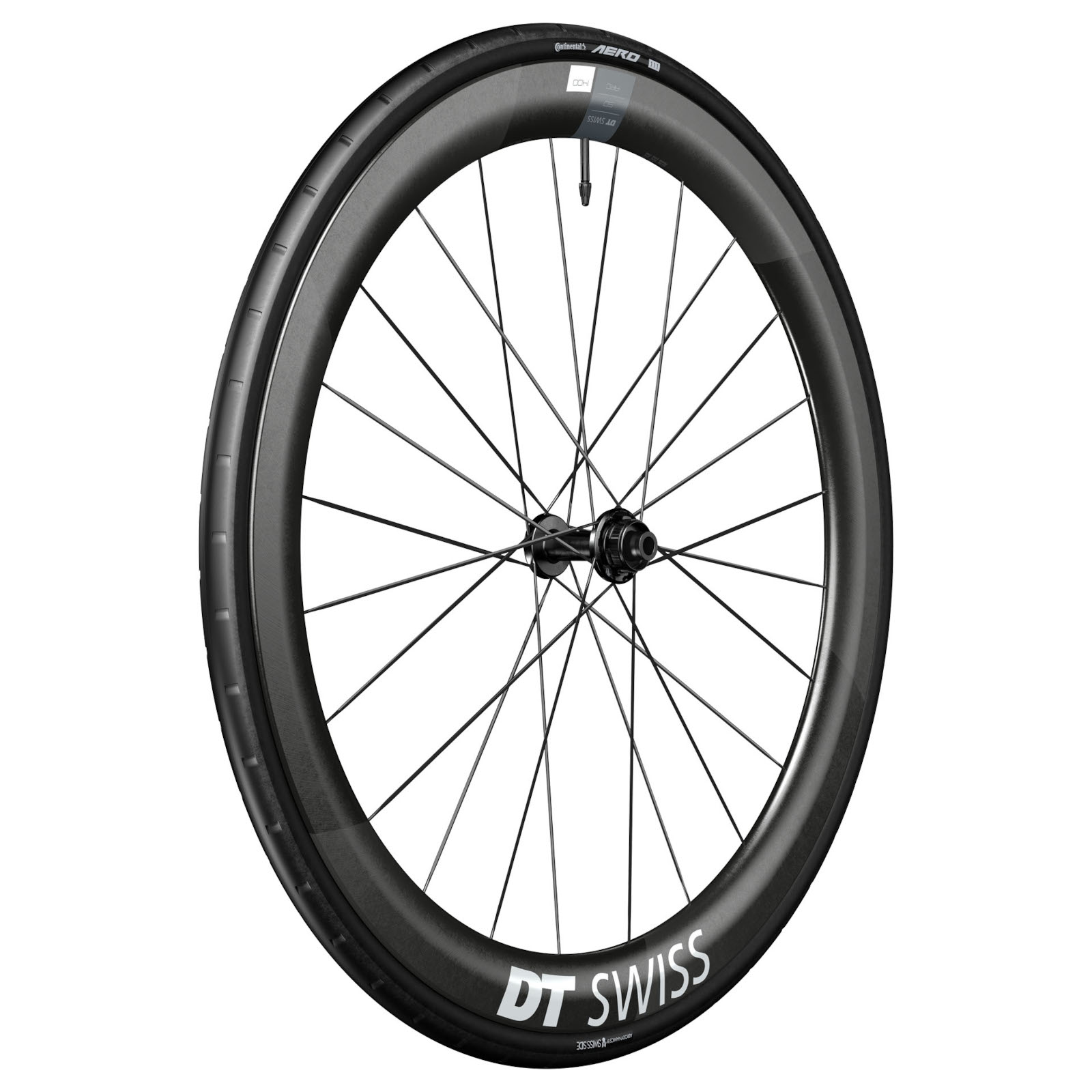 Produktbild von DT Swiss | Continental WTS Laufradsystem - ARC 1400 DICUT 50 Vorderrad + AERO 111 Faltreifen - 28&quot; | 12x100mm
