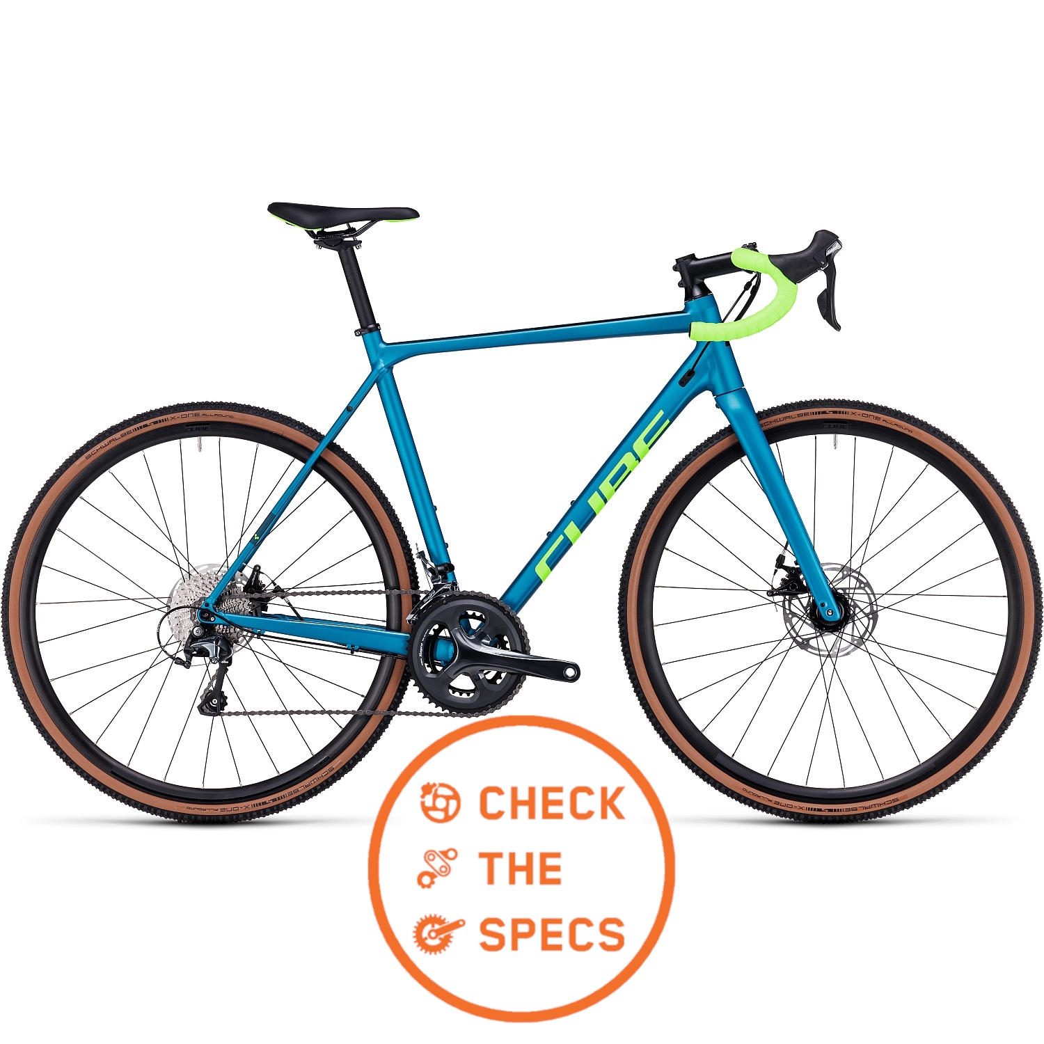 Picture of CUBE CROSS Race - Cyclocross Bike - 2023 - flashpetrol / green A01