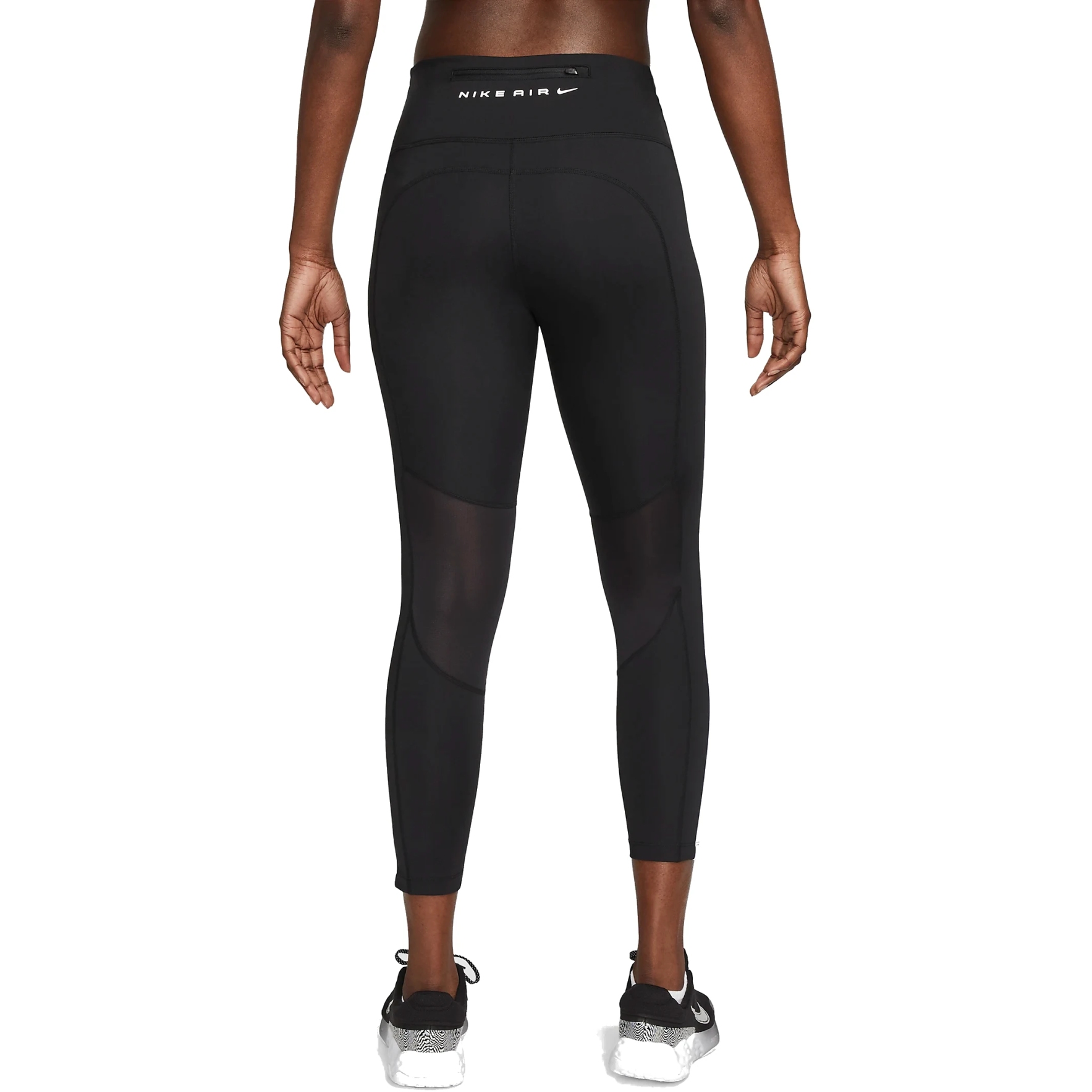 Nike Mallas 7/8 Mujer - Air Fast Dri-FIT Mid-Rise - negro/negro
