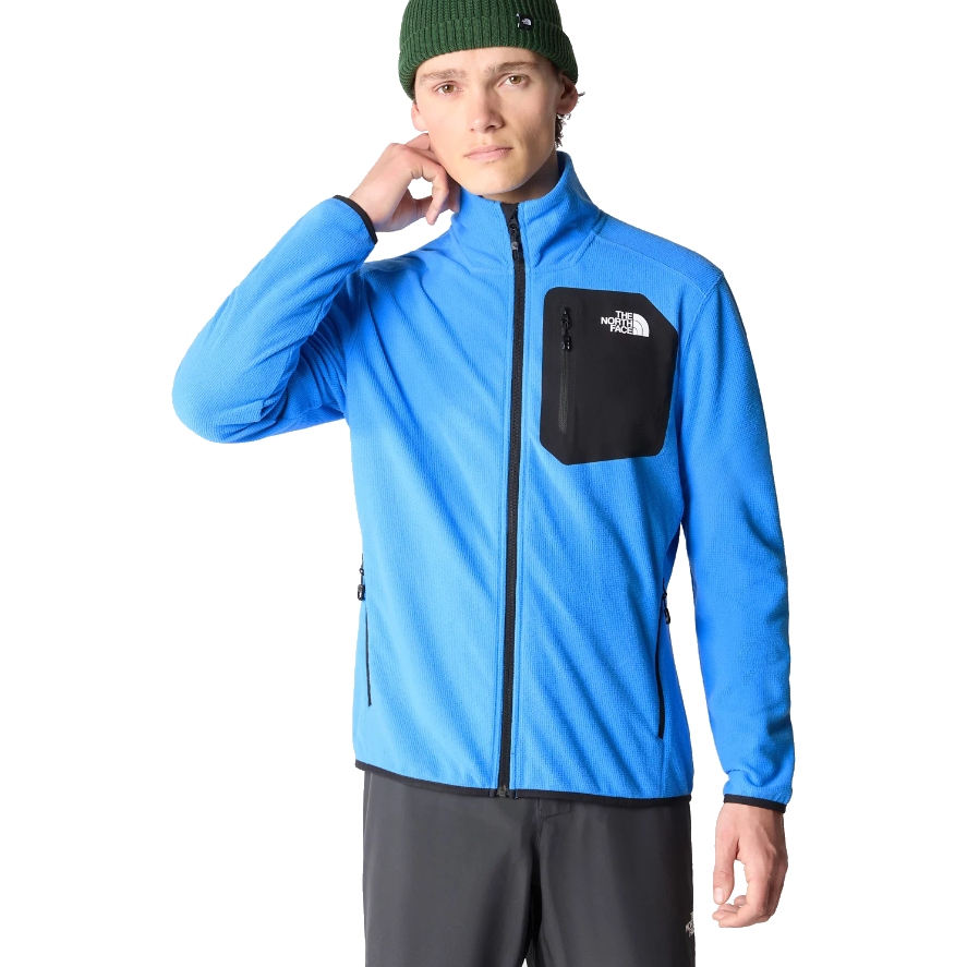 The North Face Veste Polaire Homme - Experit Grid 851O - Optic Blue/TNF  Black