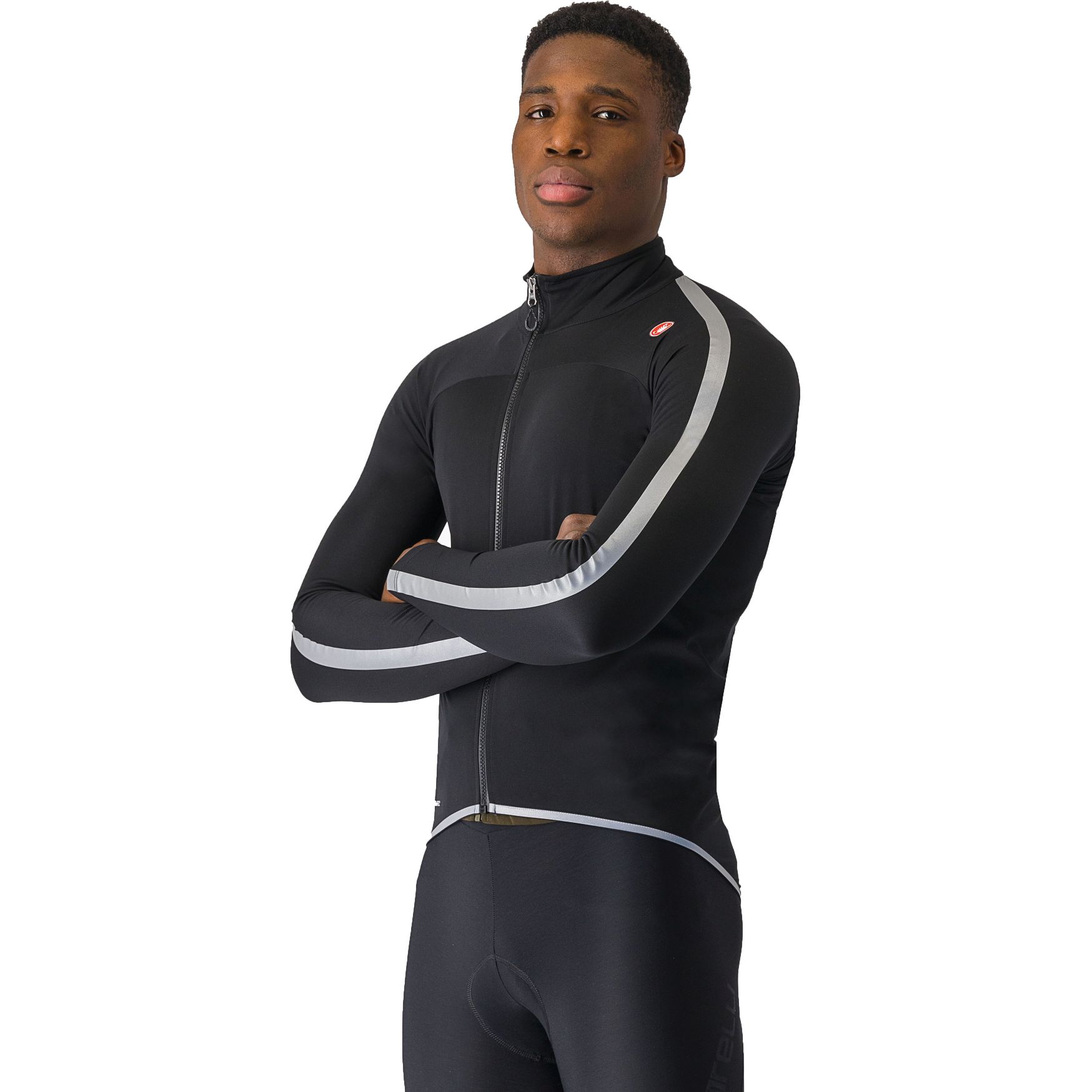 Produktbild von Castelli Ultra Regenjacke Herren - black/silver reflex 010