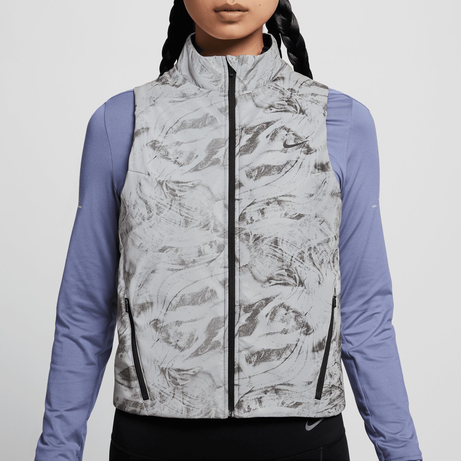 Nike Swift Therma-FIT ADV Reflective Vest Women - vast grey/black