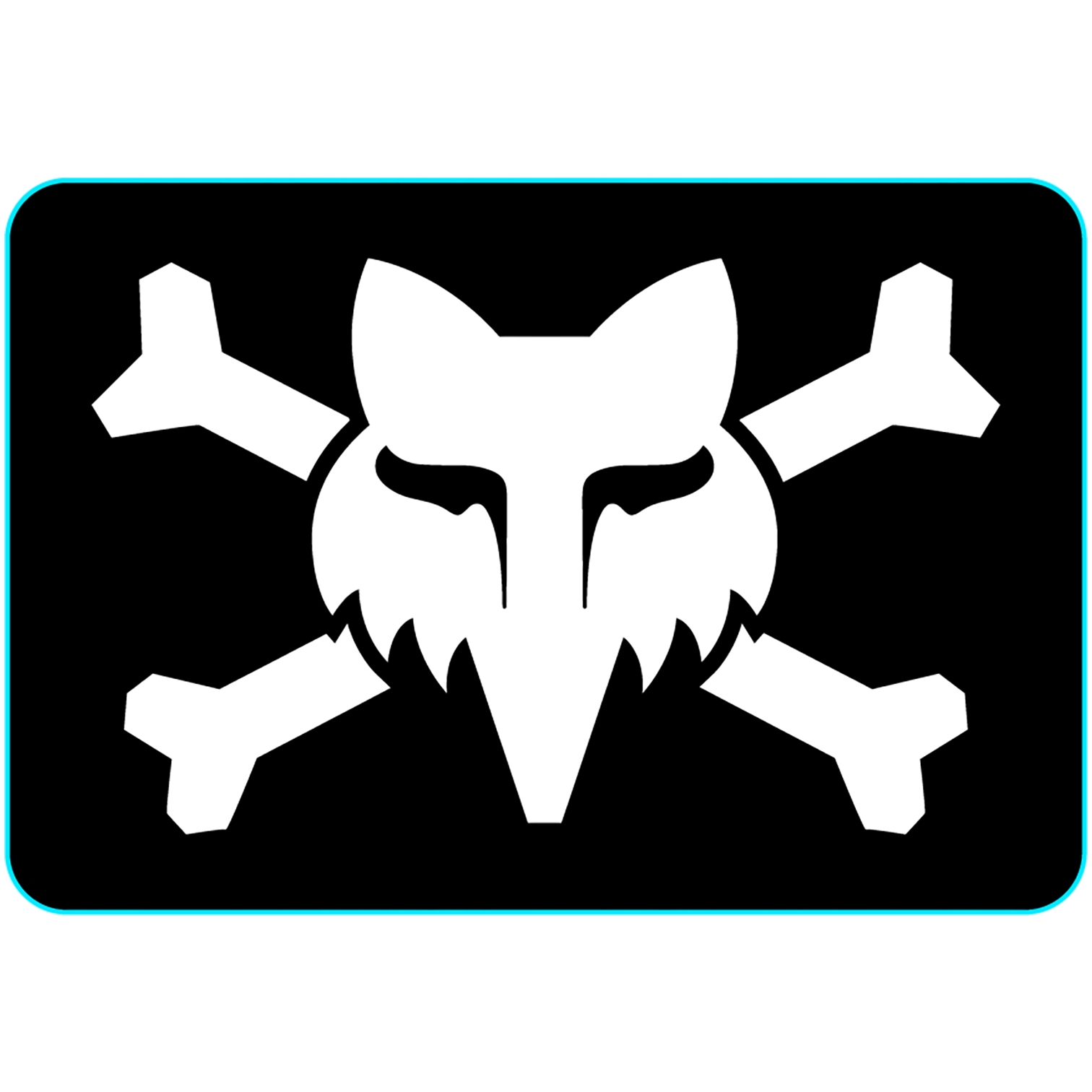 Productfoto van FOX Victory Logo 7.5cm Sticker - black