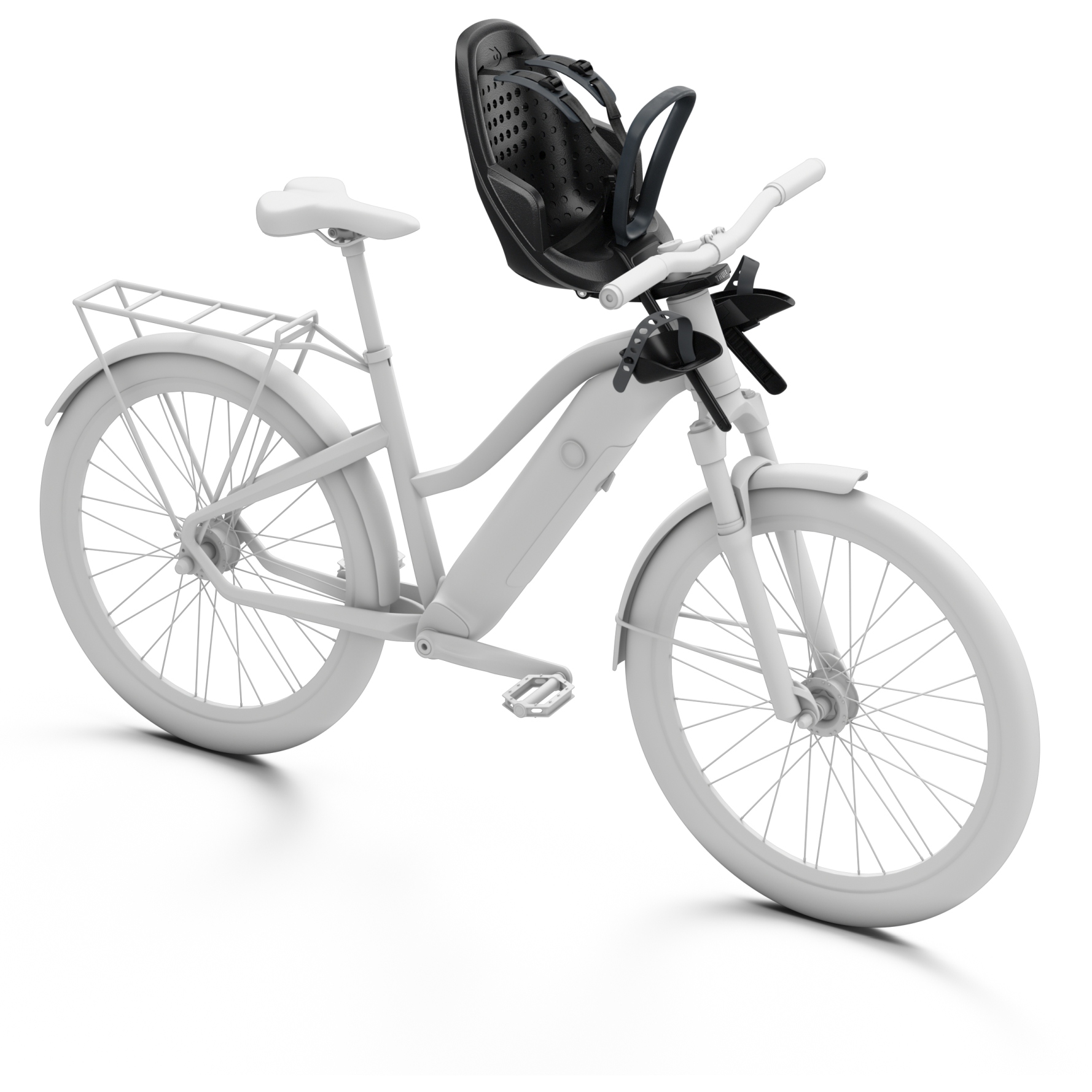 Thule Yepp Mini Front Mount Child Bike Seat Midnight Black