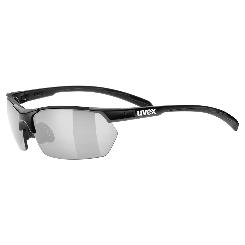 Produktbild von Uvex sportstyle 114 Brille - black mat/litemirror silver + litemirror orange + clear