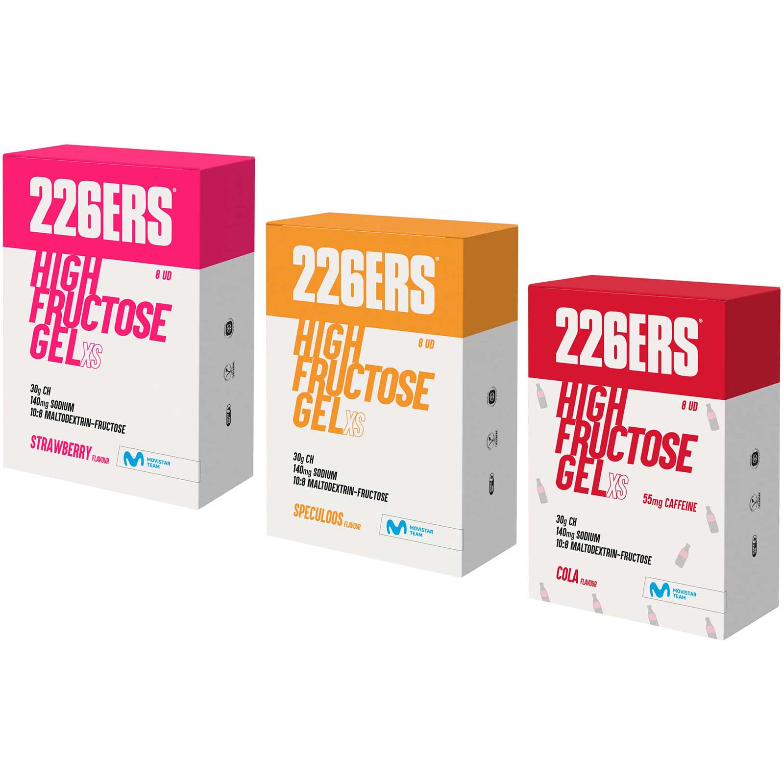 Kuva tuotteesta 226ERS High Fructose Gel XS - Energy Gel - 8x44g