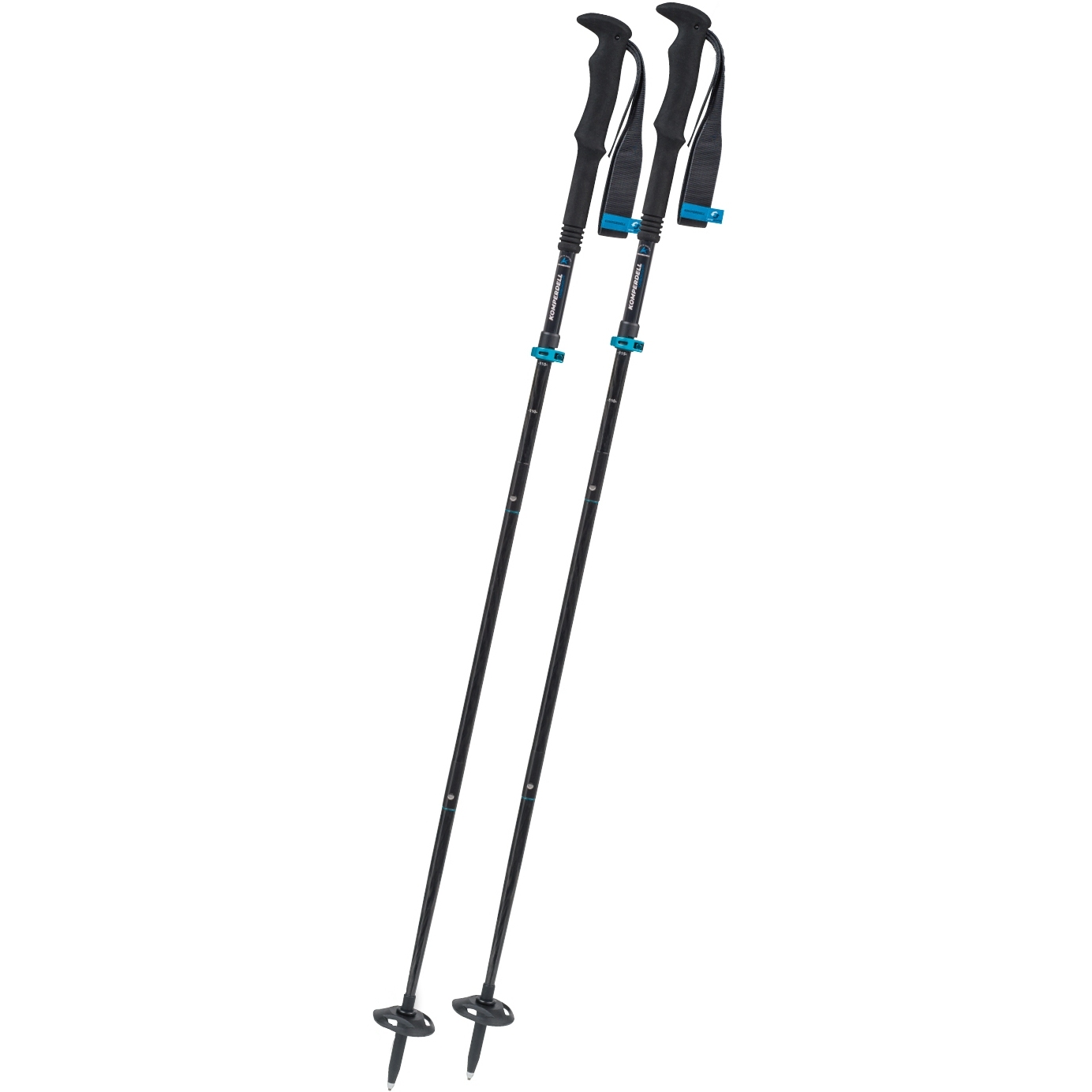 Produktbild von Komperdell FX Lite Carbon Vario Approach Compact Trekkingstöcke (Paar) - blau