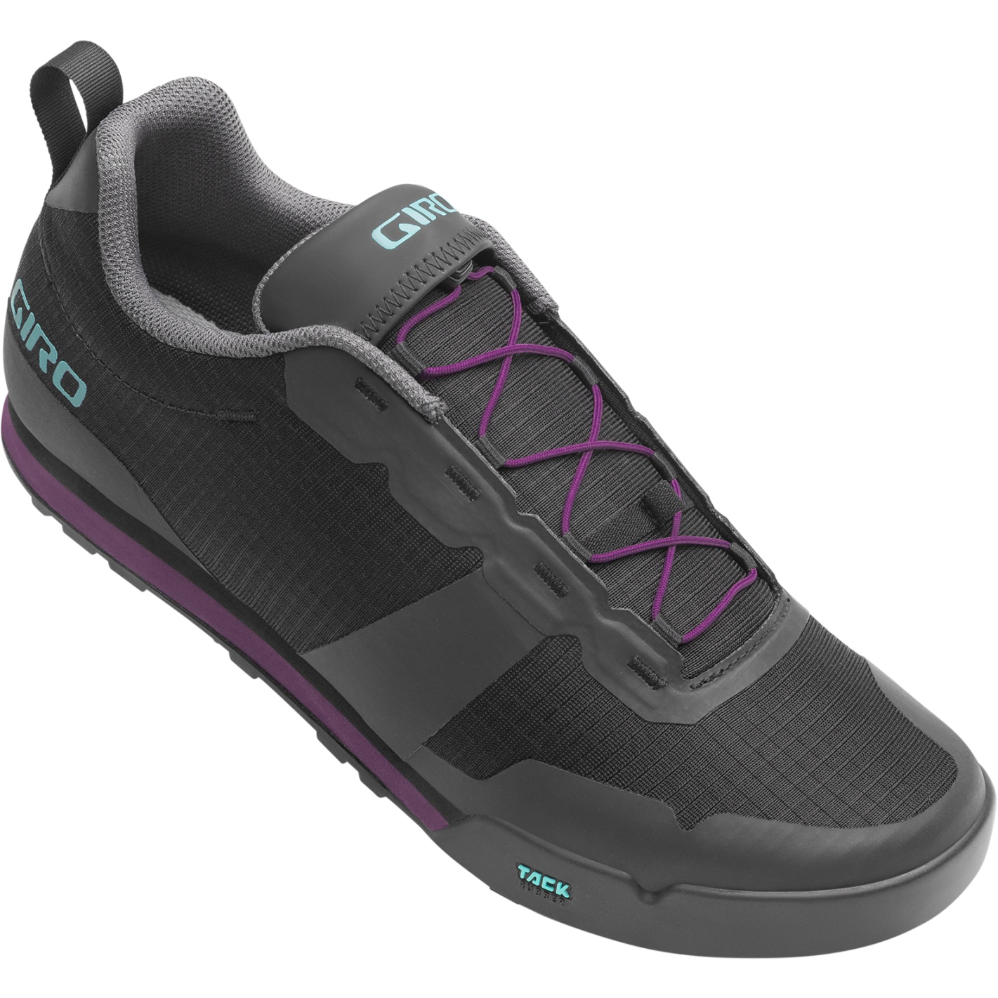 Produktbild von Giro Tracker Fastlace Flatpedal Schuhe Damen - black/throwback purple