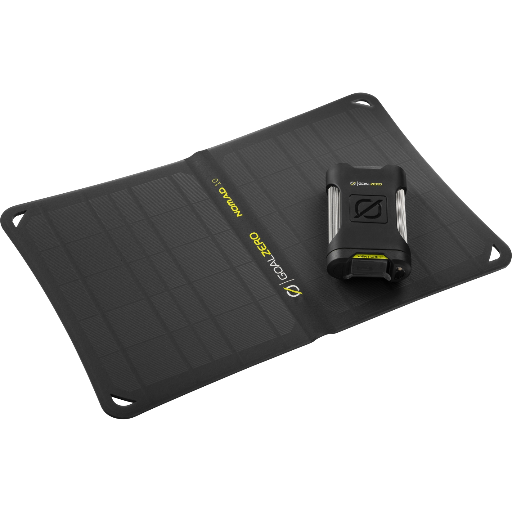 Productfoto van Goal Zero Solar Kit Venture 35 Powerbank + Nomad 10 Zonnepaneel