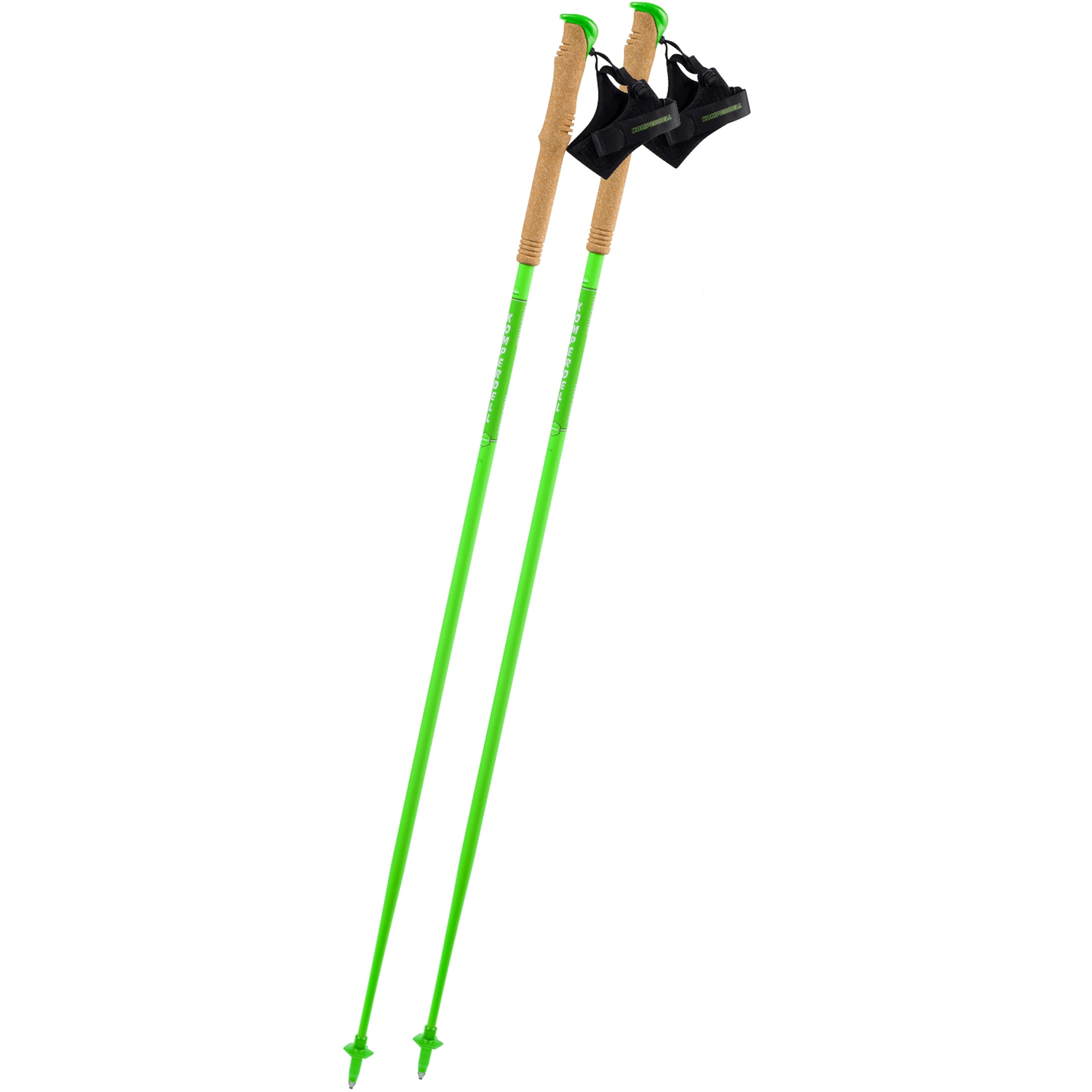 Picture of Komperdell Carbon C1 Team Green Trailrunning Poles (Pair) - green