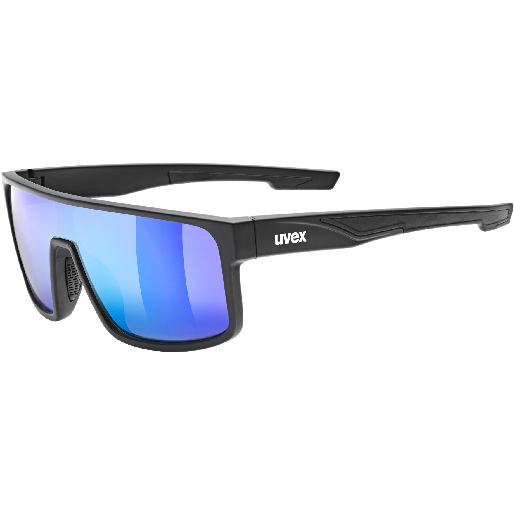 Image of Uvex LGL 51 Glasses - black matt/mirror green