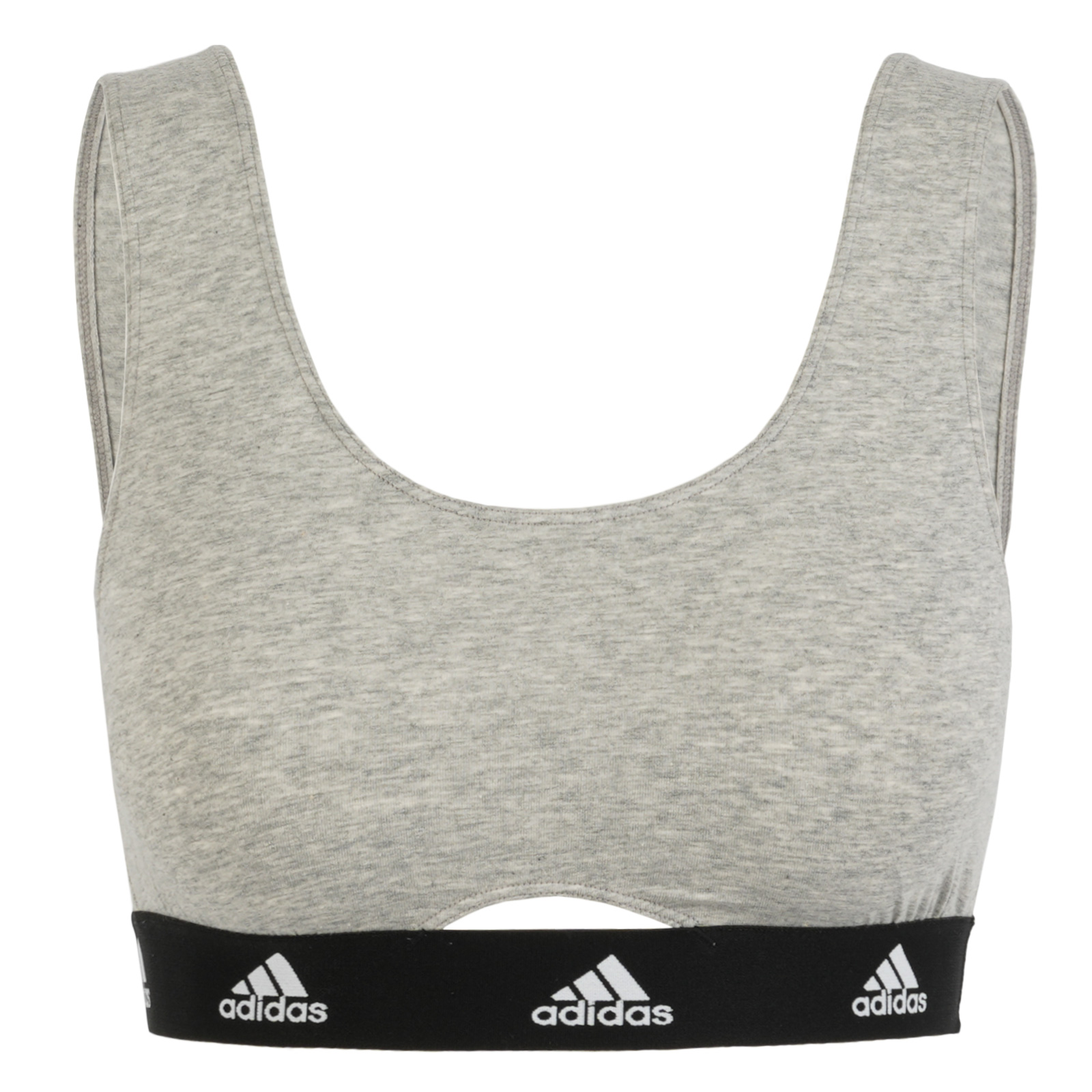 Produktbild von adidas Sports Underwear Scoop Bralette Top Damen - 202-heather grey